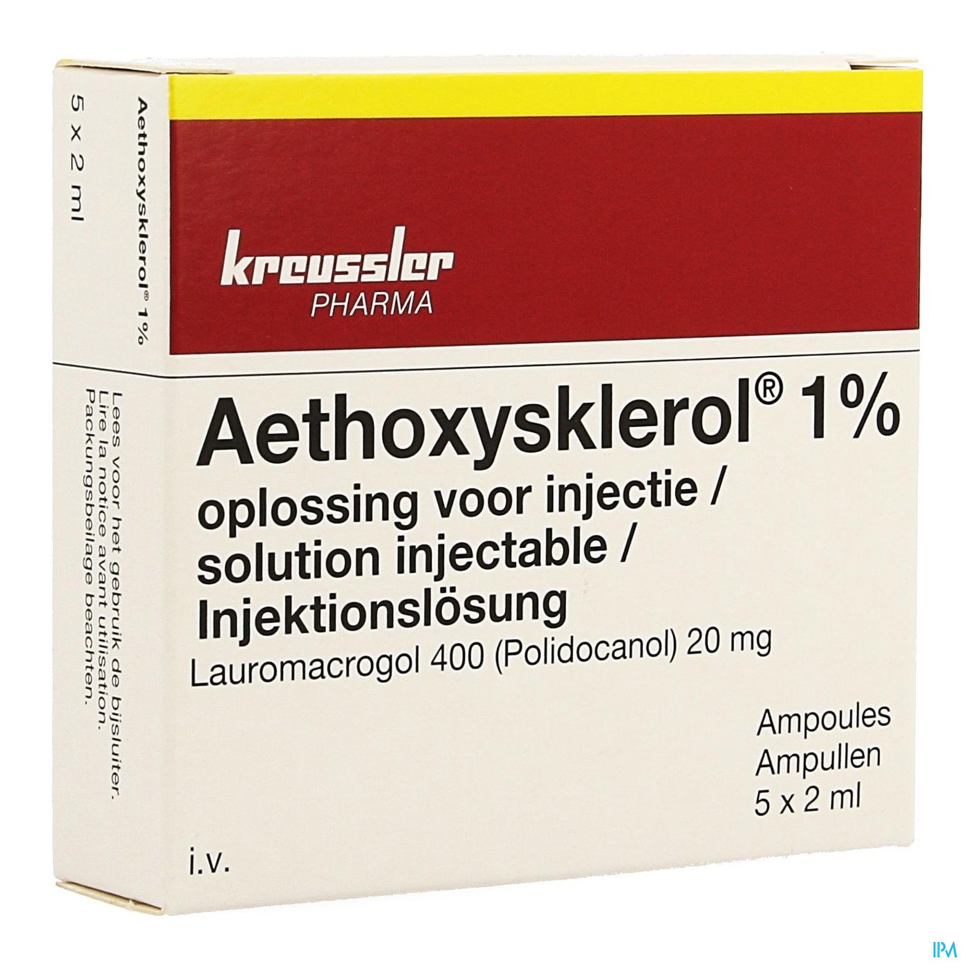 Aethoxysklerol Amp. 5 X 2ml 1 % packshot