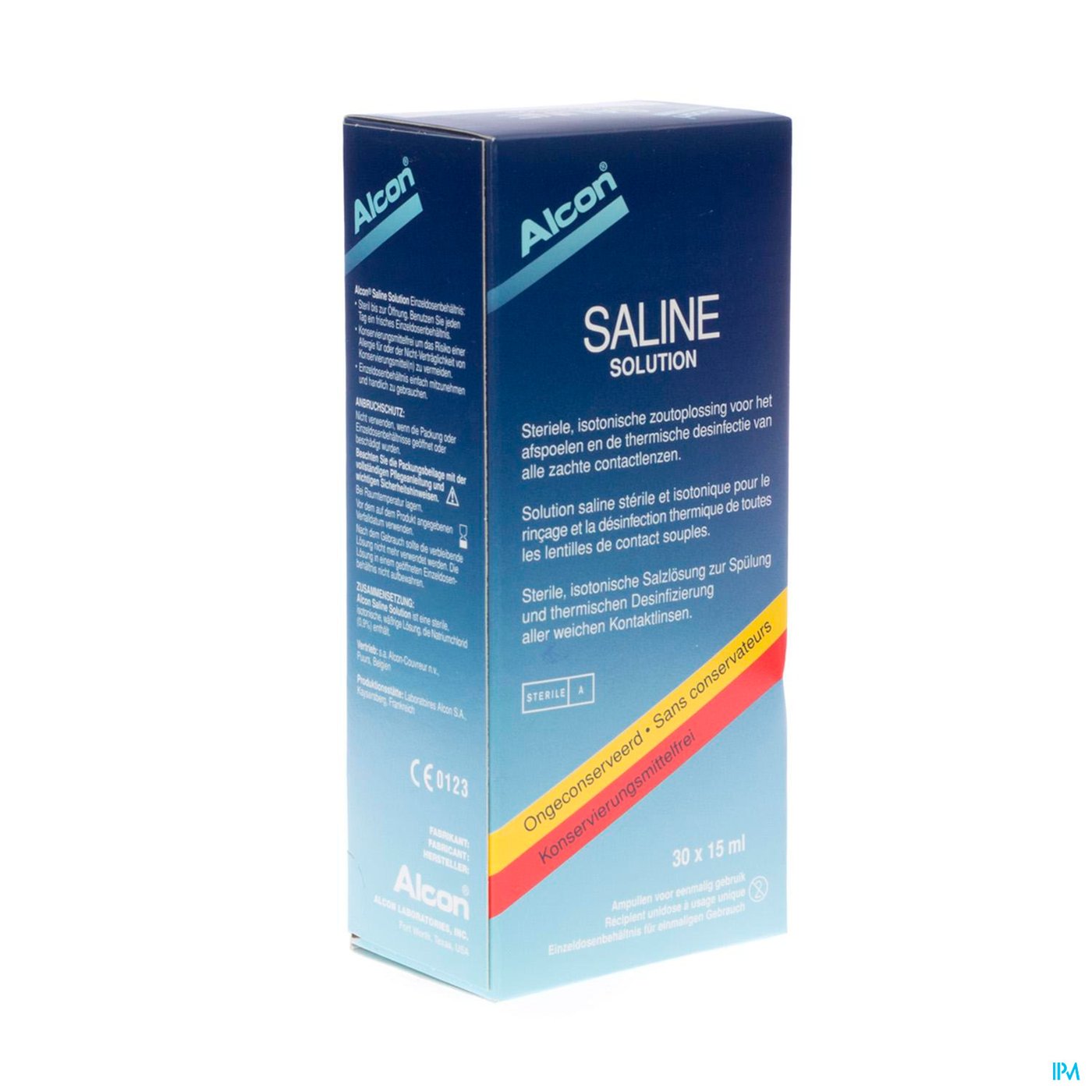 Alcon Saline Refill 30x15ml packshot
