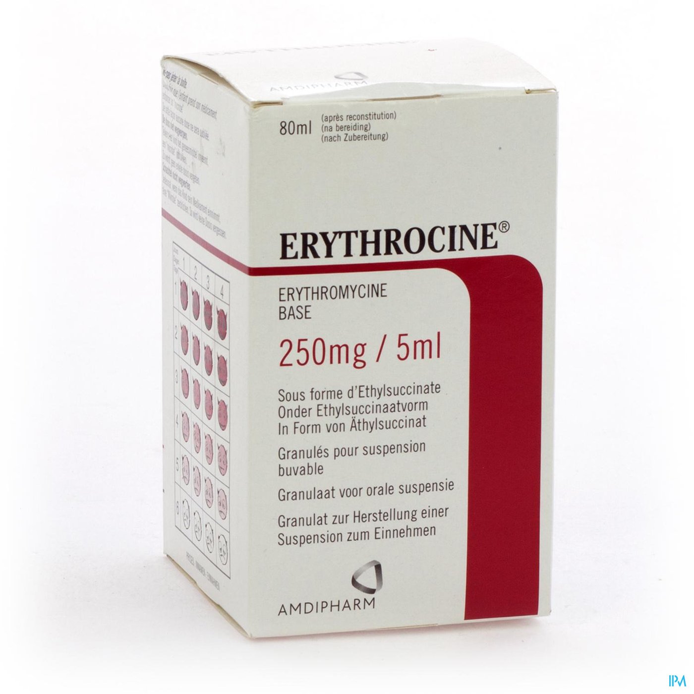 Erythrocine Sir 1 X 80ml 250mg/5ml