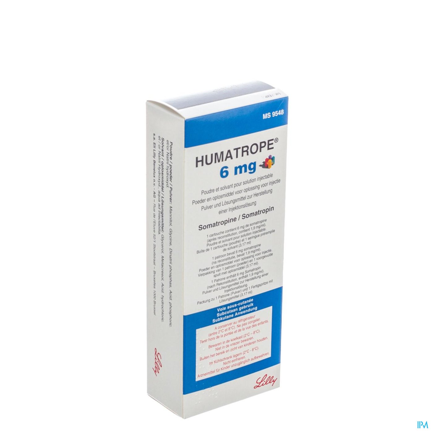 Humatrope 6mg Pdr Cart.1+3,17ml Opl Inj Voorg.sp1