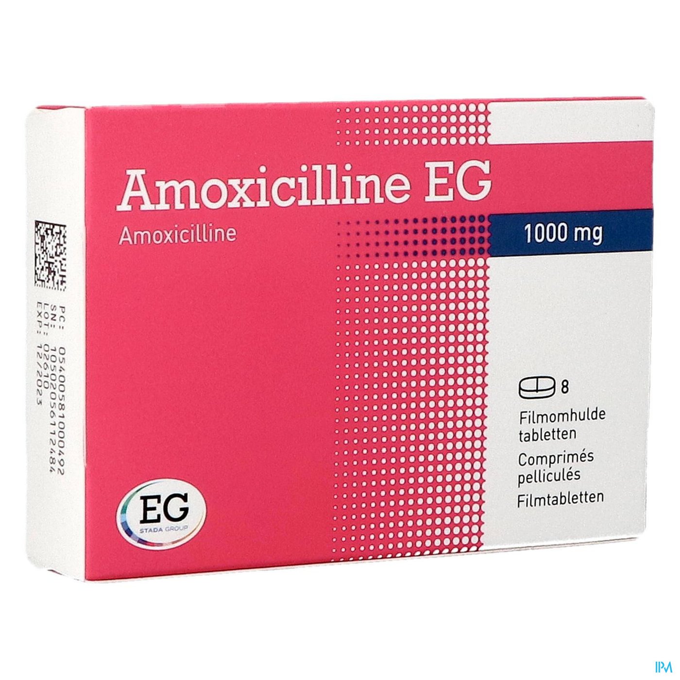 Amoxicilline EG Tabl  8 X 1 G