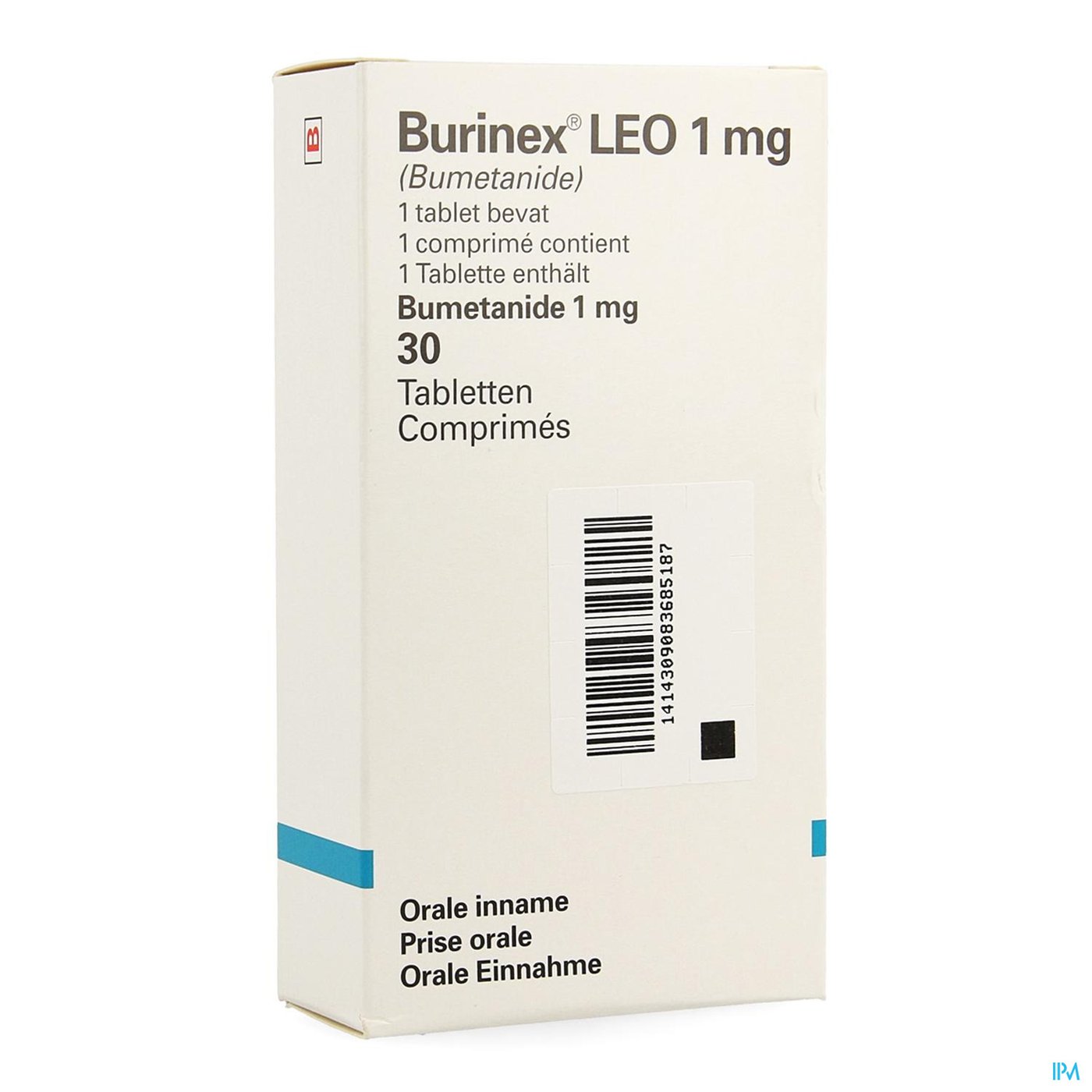 Burinex Comp 30 X 1mg packshot