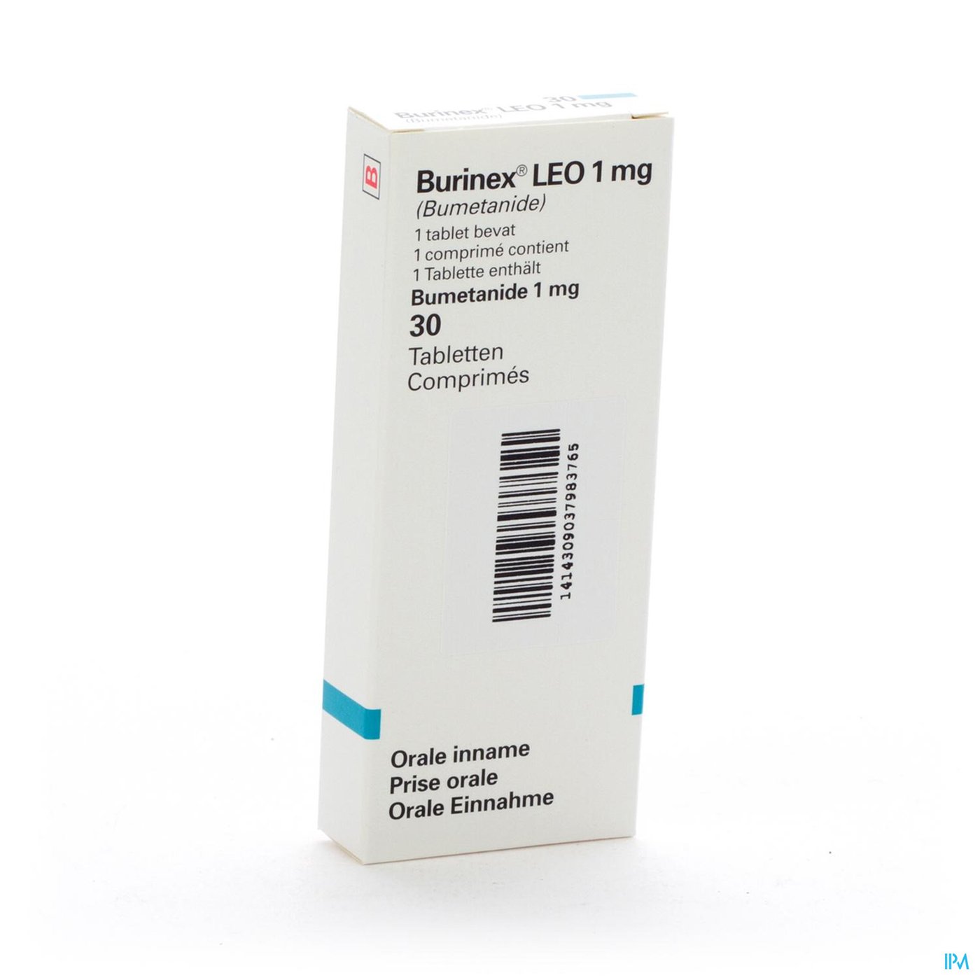 Burinex Comp 30 X 1mg packshot