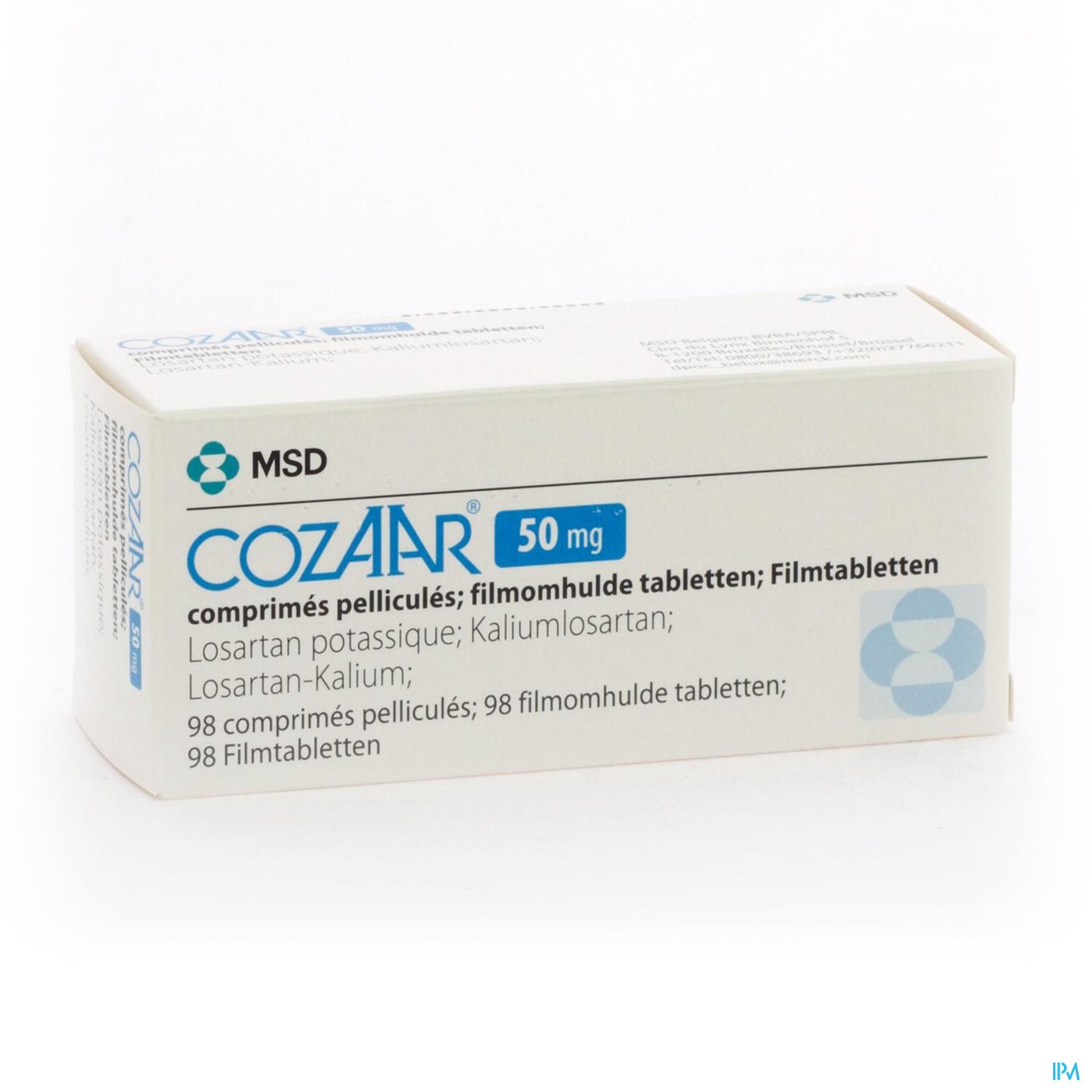 Cozaar Comp 98x 50mg packshot