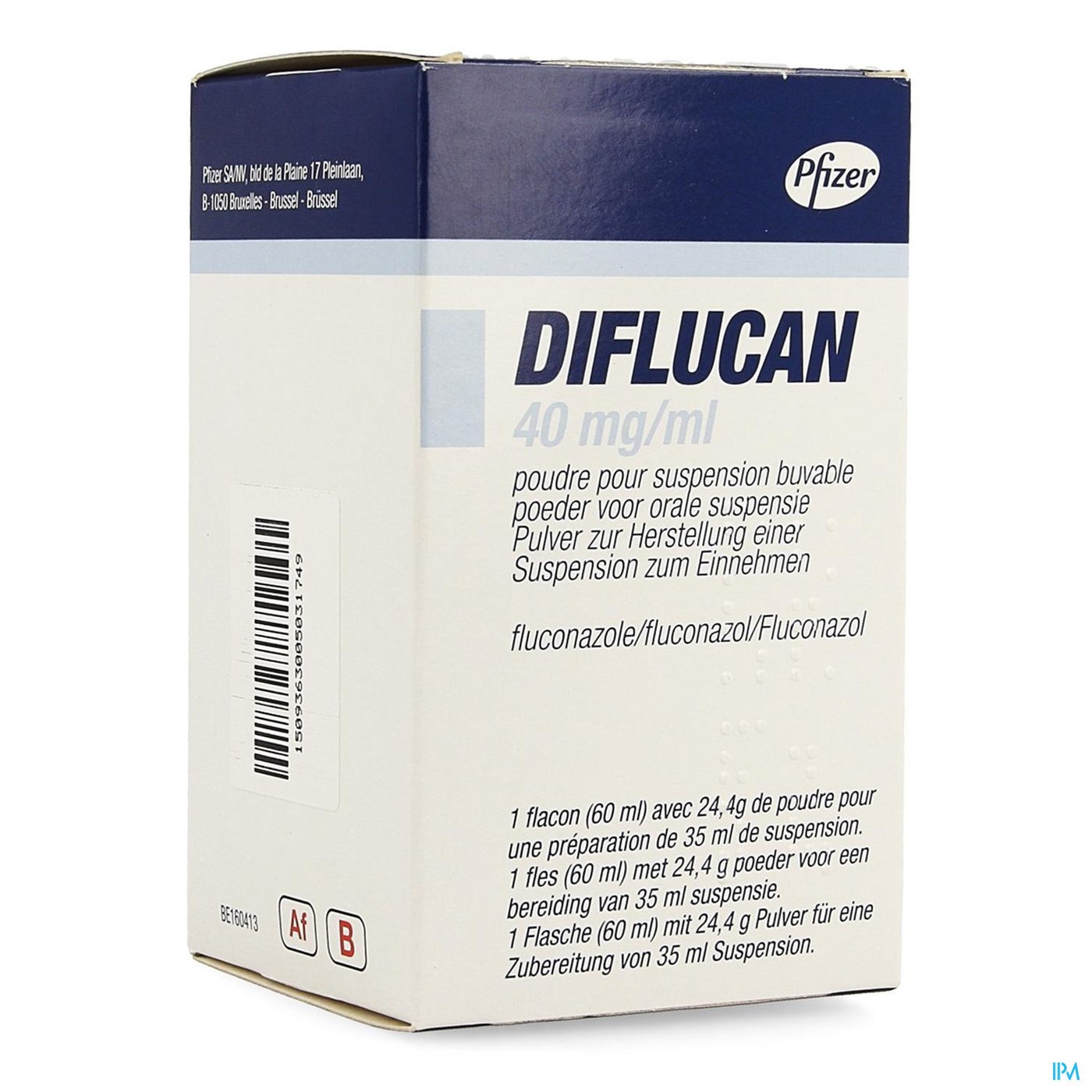 Diflucan Pulv Pr Susp 200mg/5ml packshot