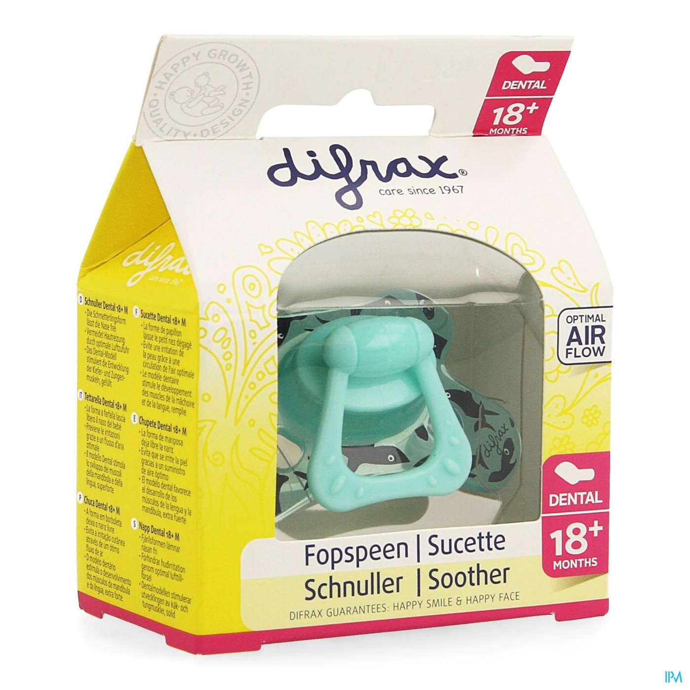 Difrax Fopspeen Sil Dental Xtr Sterk +18m 342 packshot