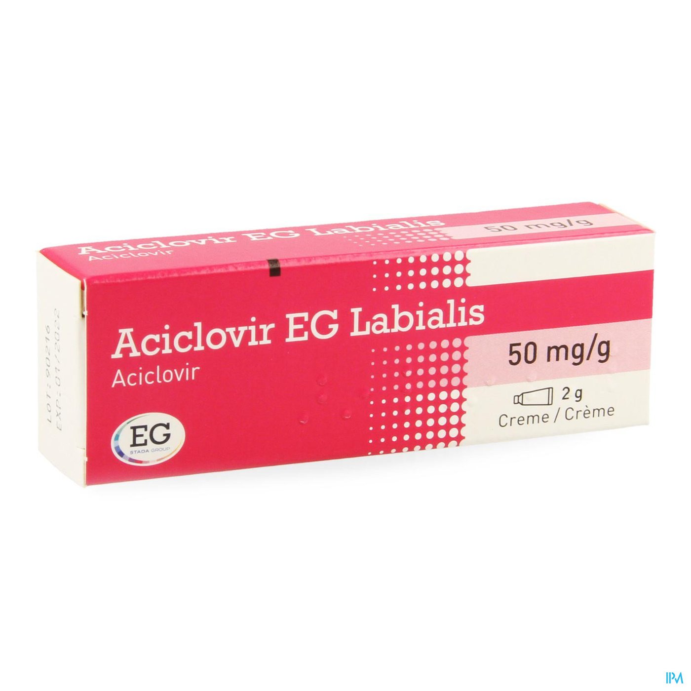 Aciclovir EG Labialis Creme 2Gr packshot