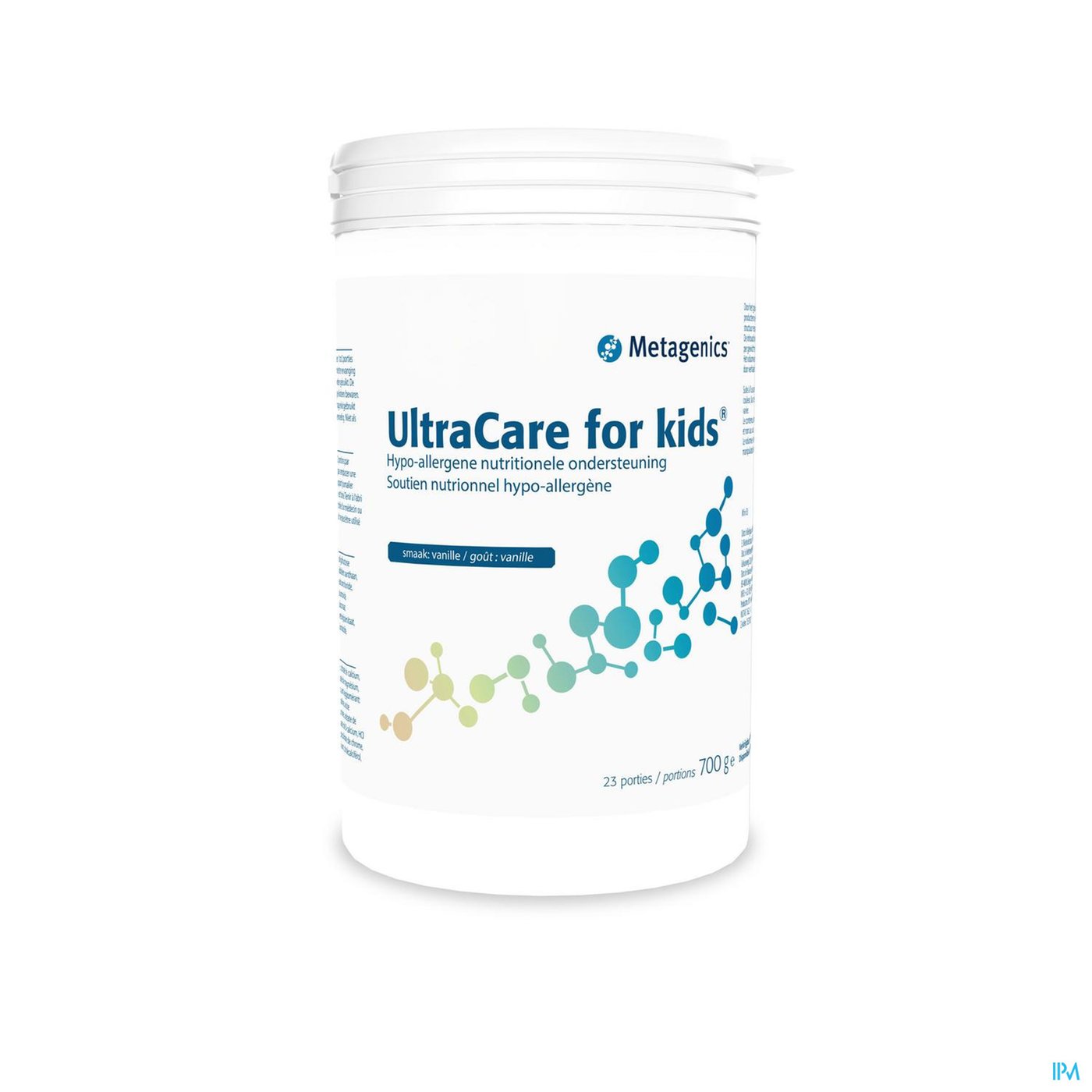 Ultra Care Kids Vanille Pdr 700g 3993 Metagenics