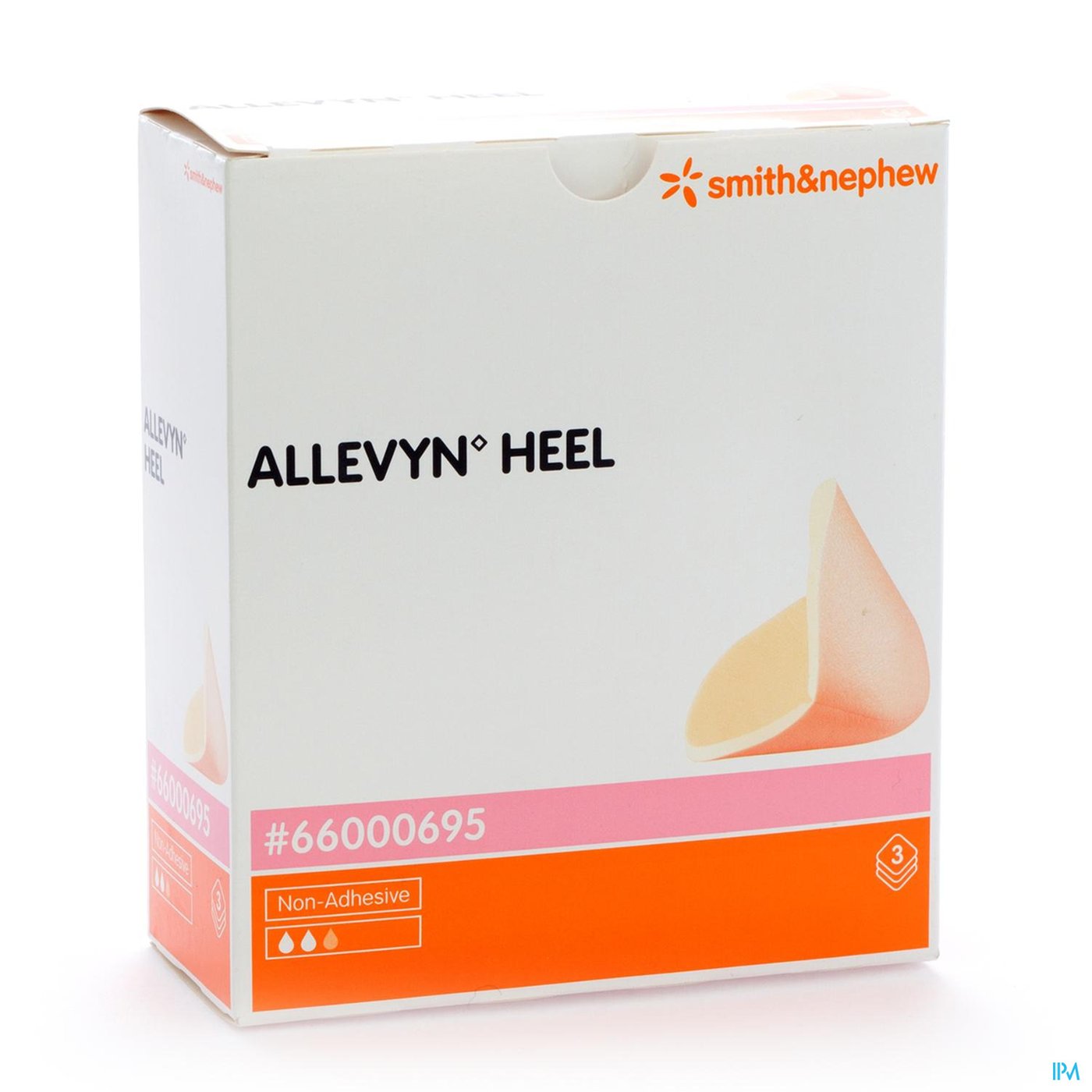 Allevyn Heel Hydrocel. 3 66000695 packshot