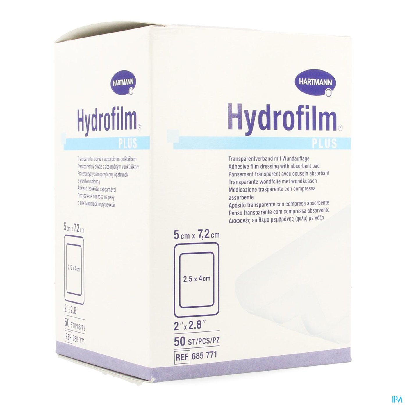 Hydrofilm Plus 5x7,2cm 50 P/s