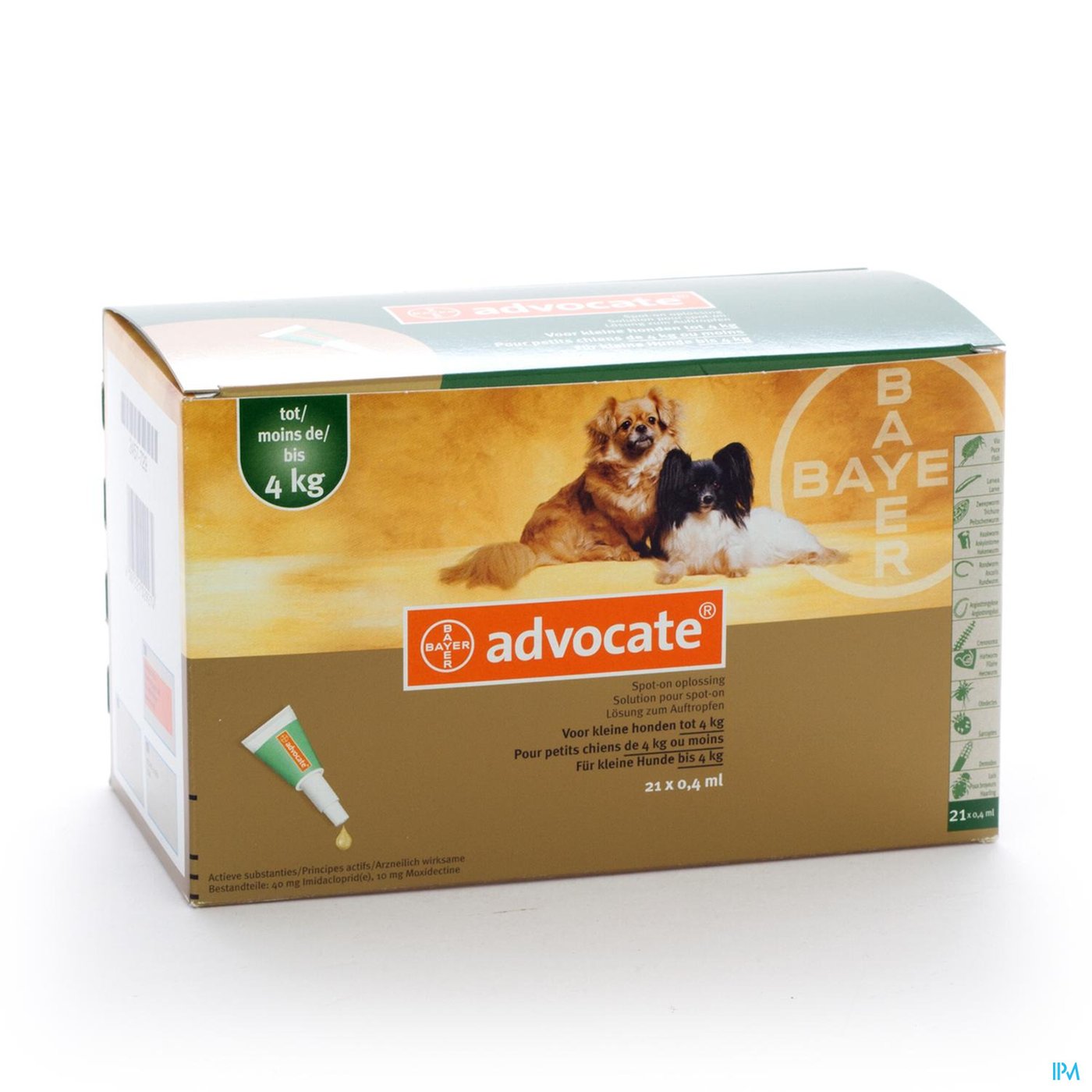 Advocate Spot On Opl Kleine Hond <4kg Pipet 21 packshot