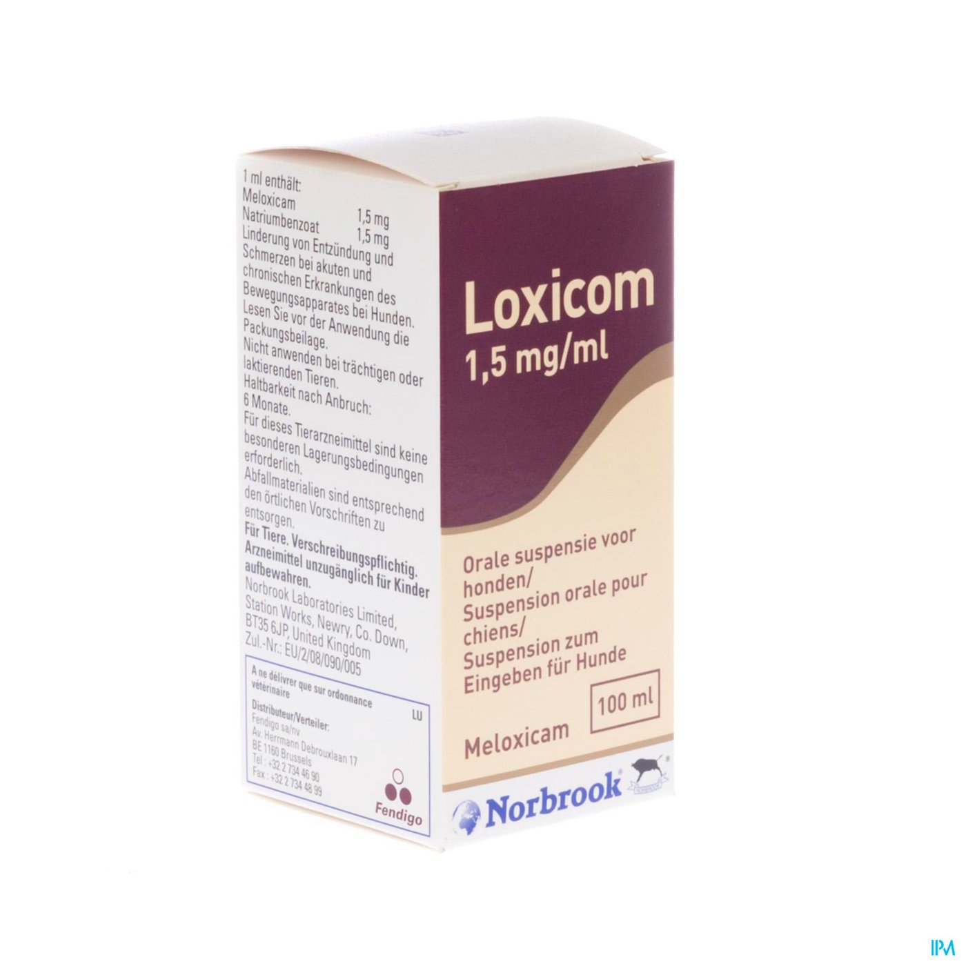 Loxicom 1,5mg/ml Orale Suspensie Hond 100ml
