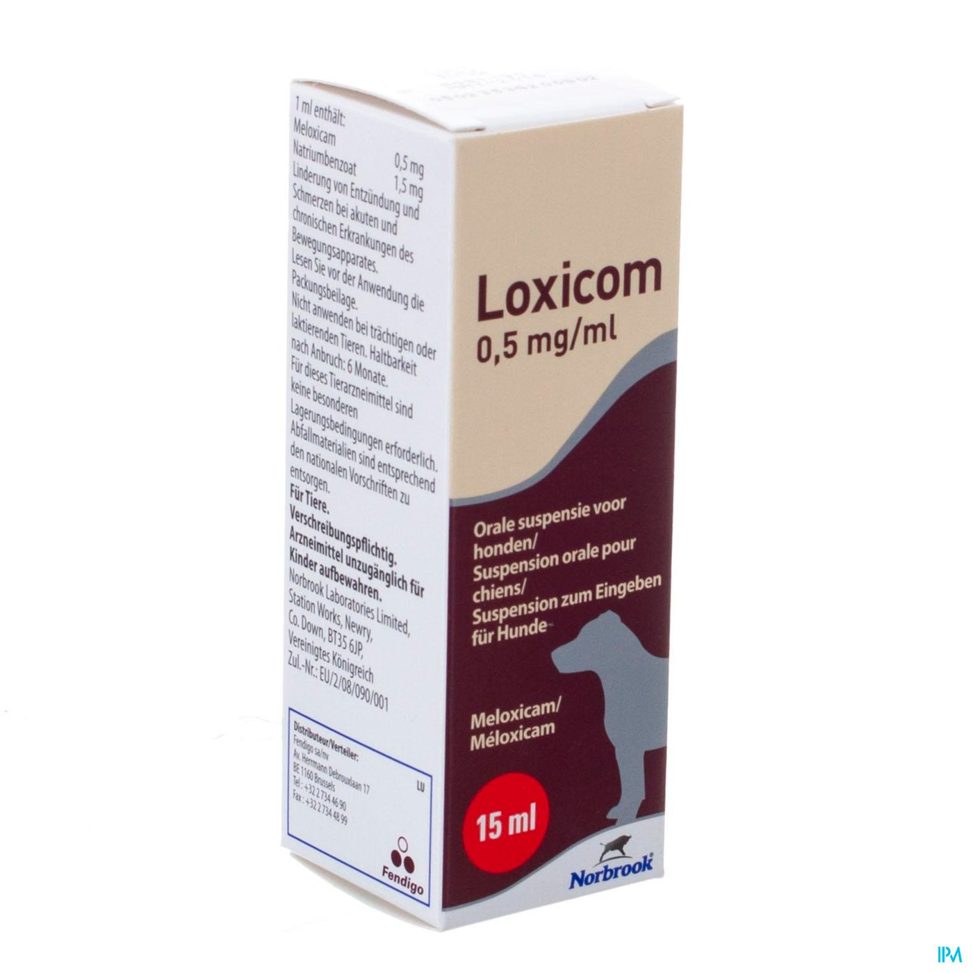 Loxicom 0,5mg/ml Orale Suspensie Hond 15ml