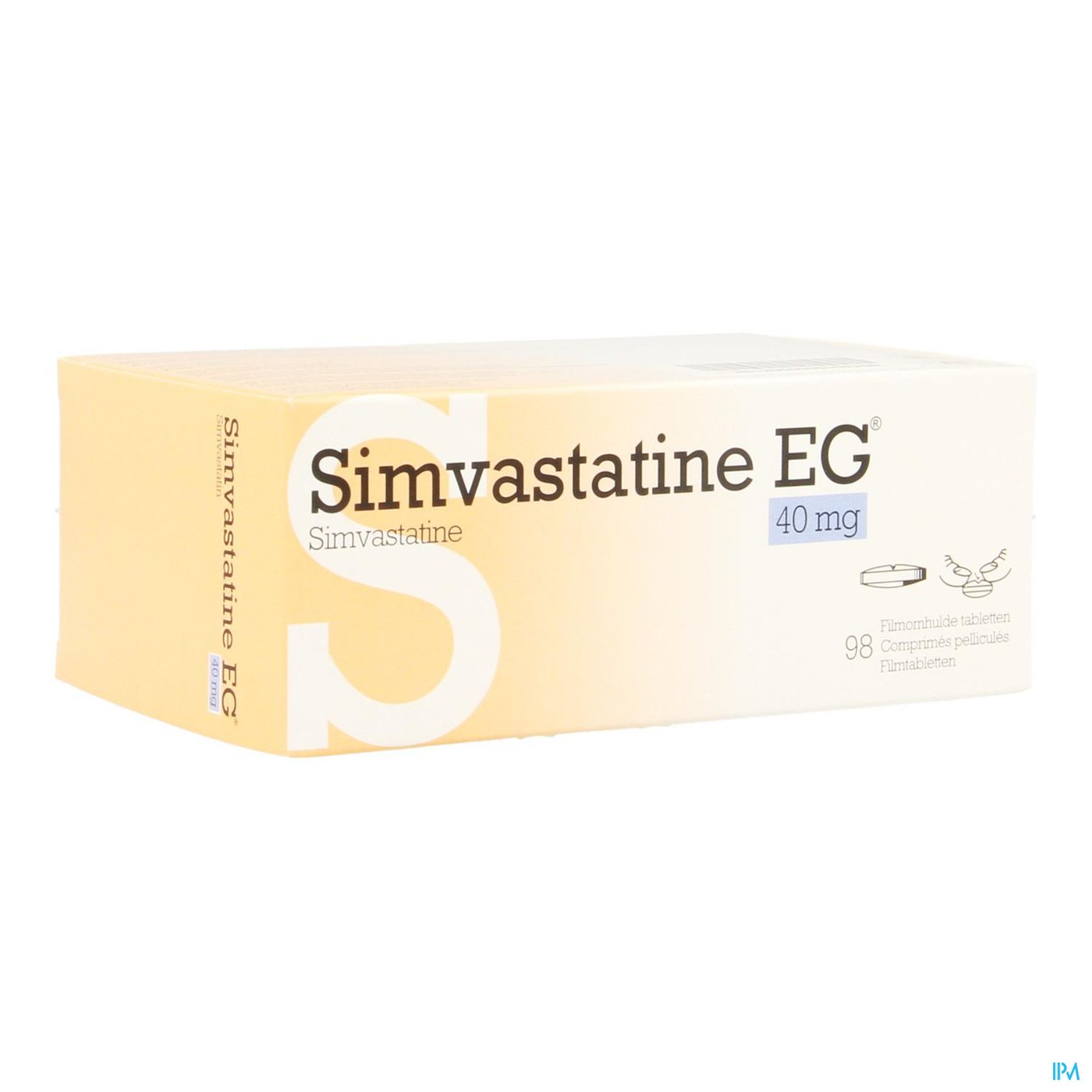 Simvastatine Eg 40mg Pi Pharma Comp 98x40mg Pip