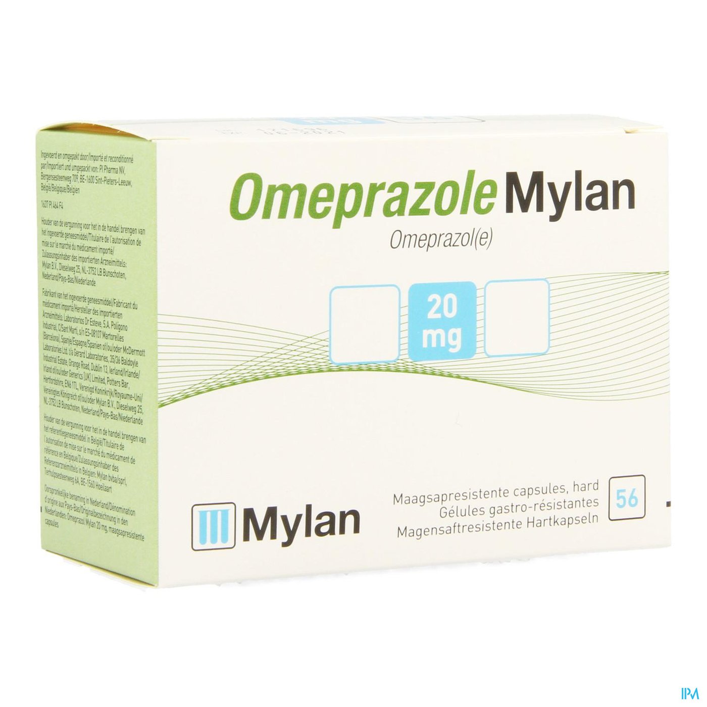Omeprazole Mylan 20mg Pi Pharma Caps56blister Pip