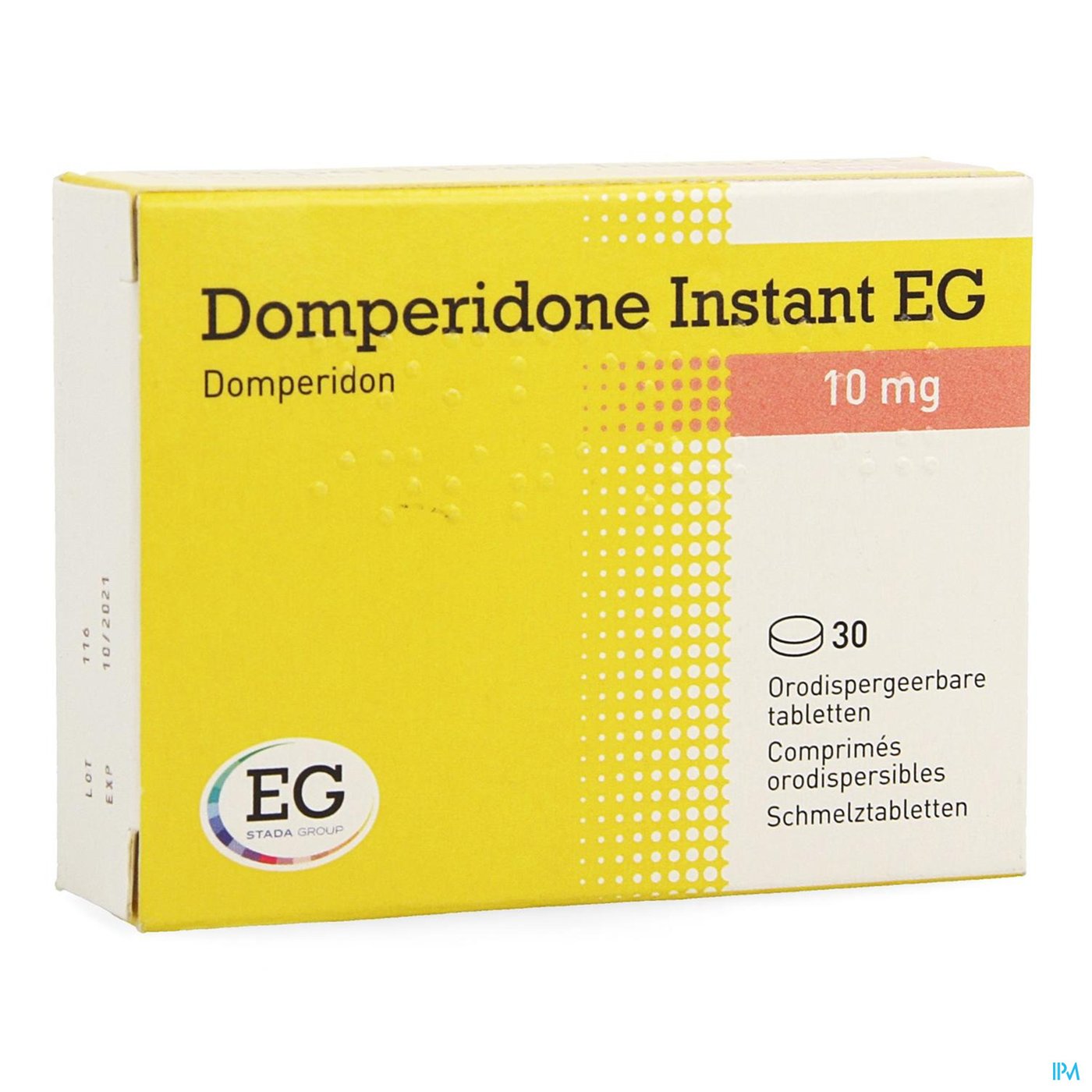 Domperidone Instant EG Orodisp Tabl  30 X 10 Mg packshot