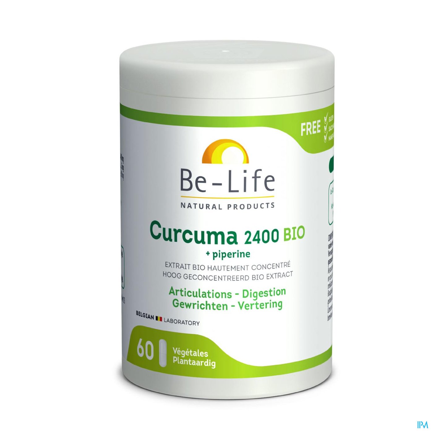 Curcuma 2400 + Piperine Bio Be Life Gel 60 packshot