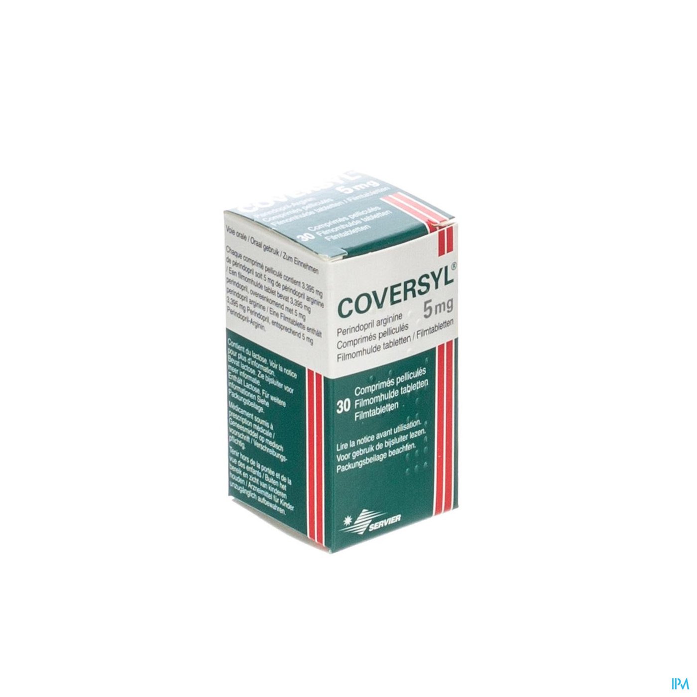 Coversyl Pi Pharma 5mg Filmomh Tabl 30 X 5mg Pip packshot