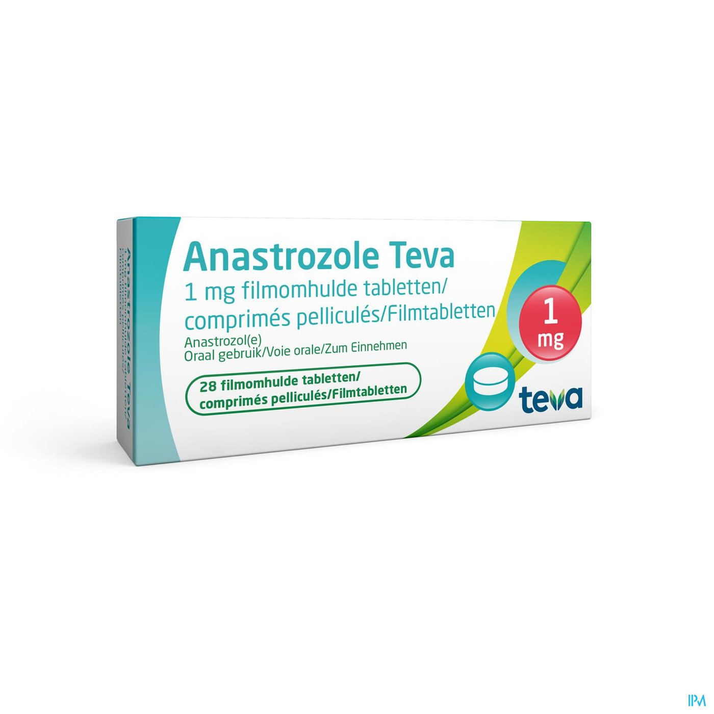 Anastrozole Teva 1mg Filmomh Tabl 28 X 1mg