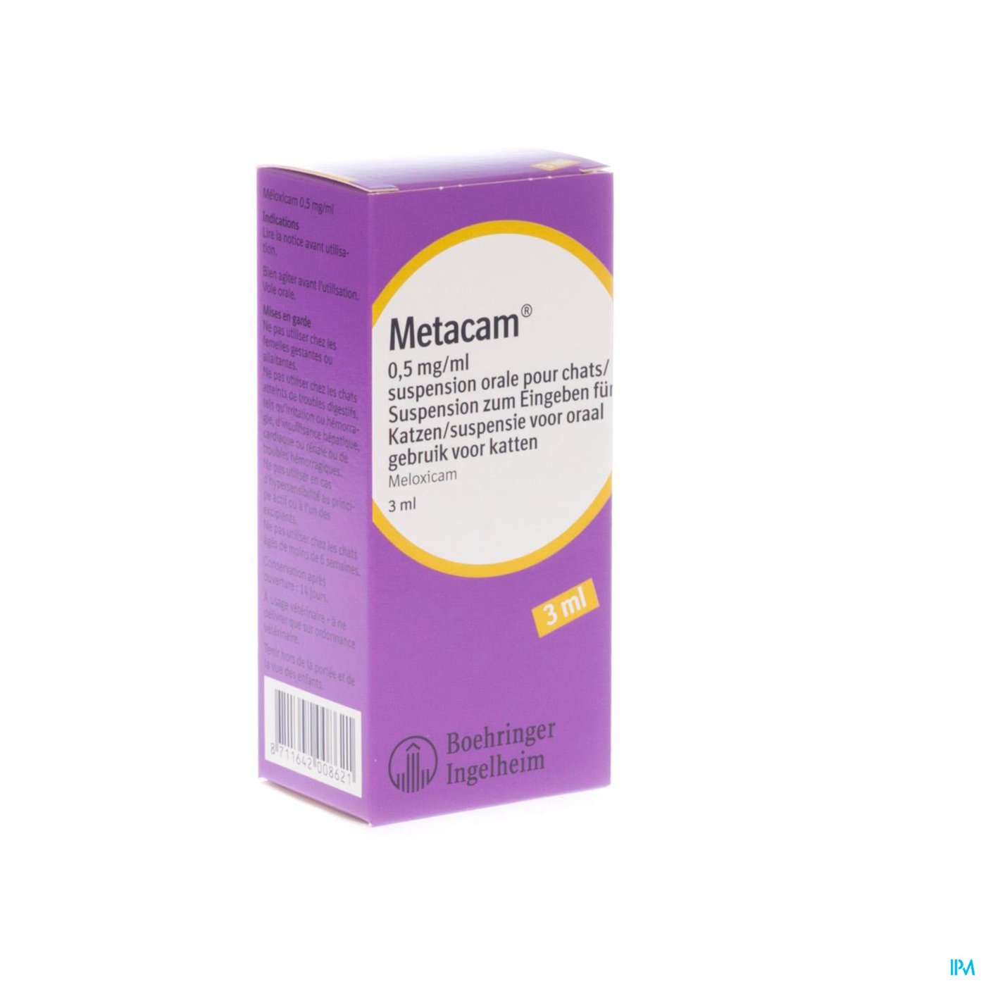 Metacam Susp Oral 0,5mg/1ml 3ml Katten