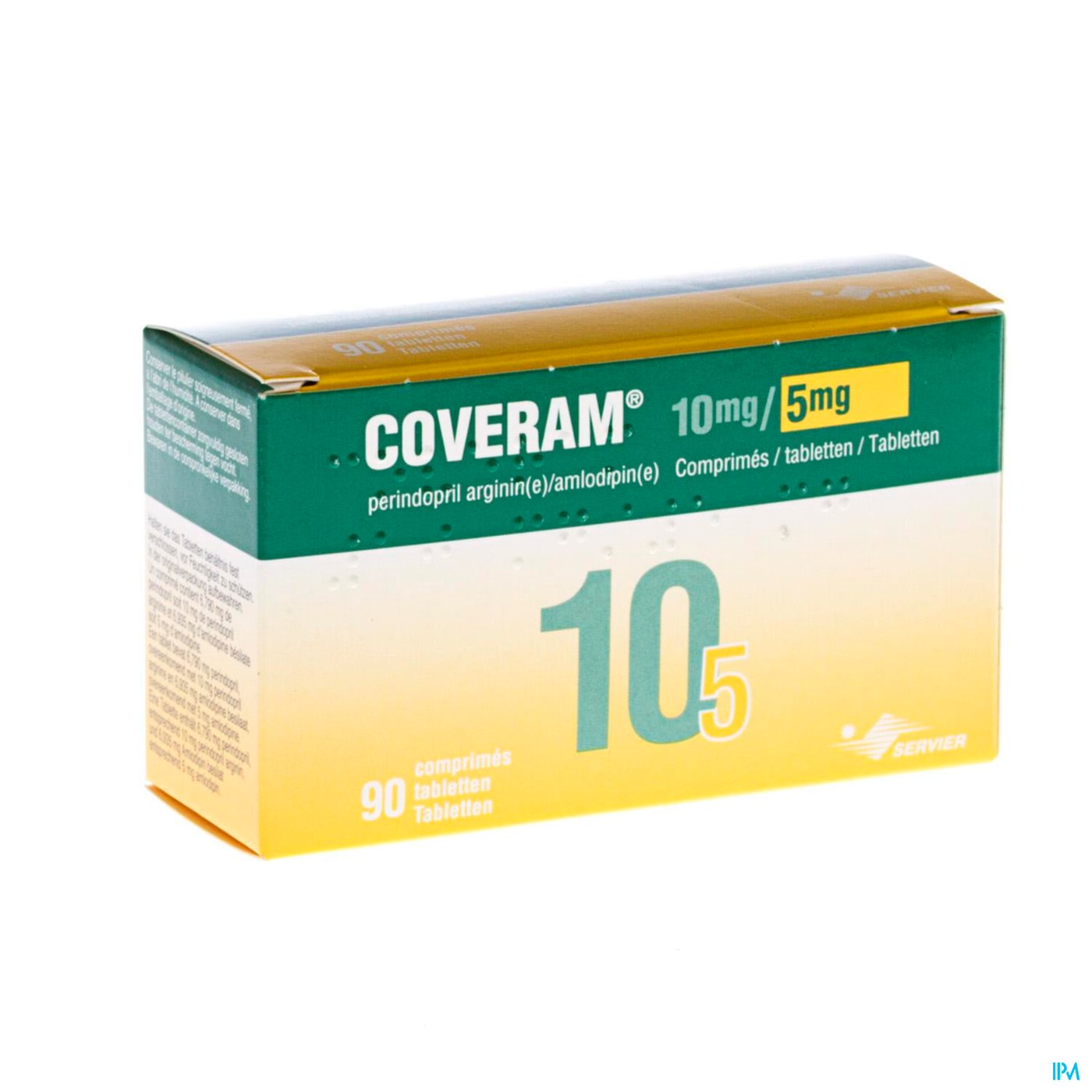 Coveram 10mg/ 5mg Pi Pharma Comp 90 Pip packshot