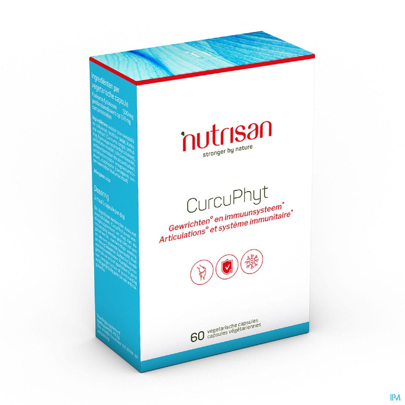 Curcuphyt 60 vegetarische capsules Nutrisan packshot