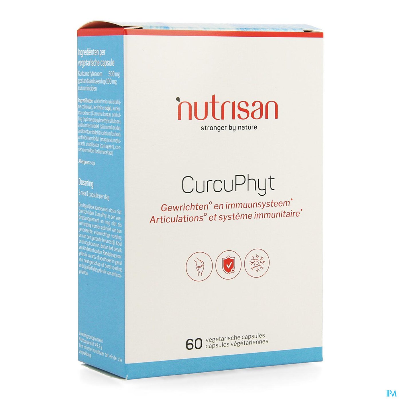 Curcuphyt 60 vegetarische capsules Nutrisan packshot