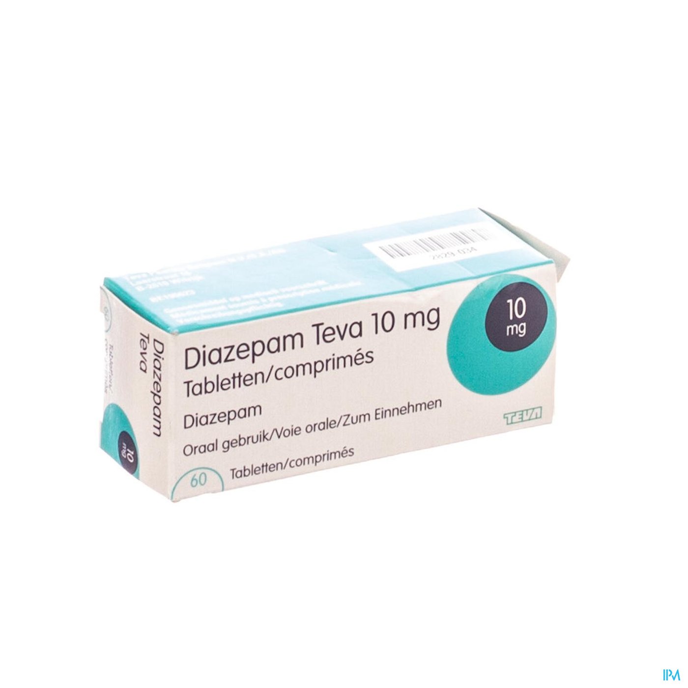 Diazepam Teva Comp 60x10mg packshot