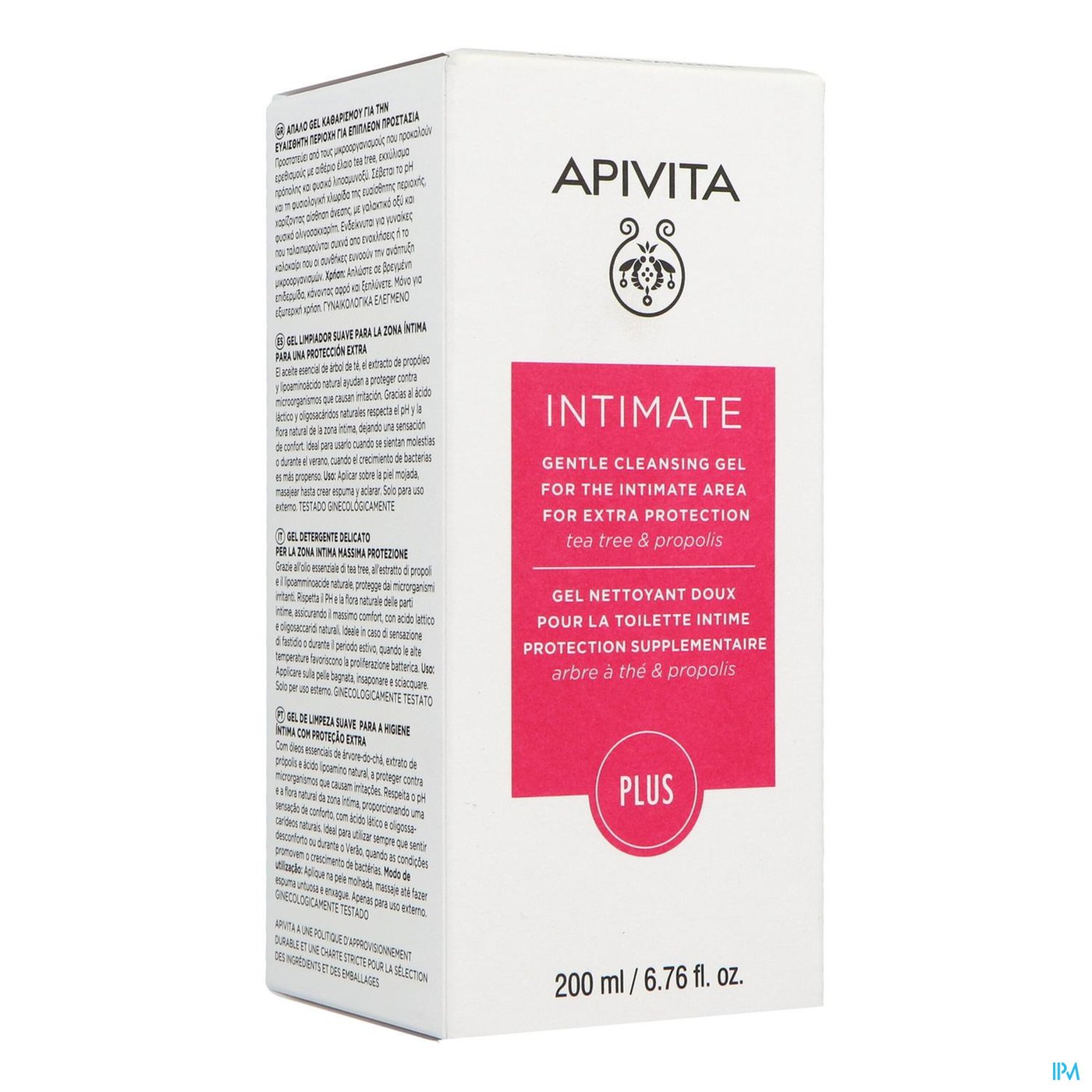 Apivita Intimate Verzorg.zachte Gel Ult.besch200ml packshot