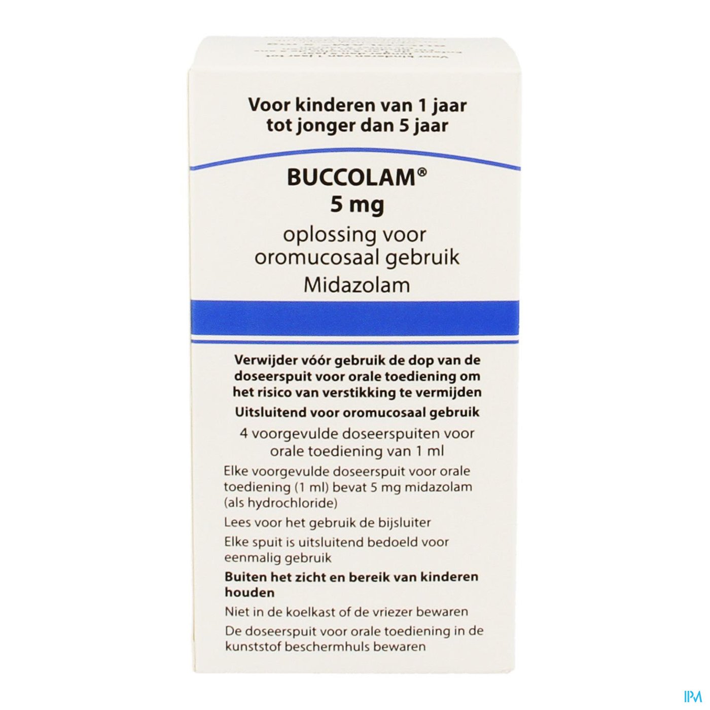 Buccolam 5,0mg Or Opl 4 Voorgev Dos Spuit 1,0ml packshot