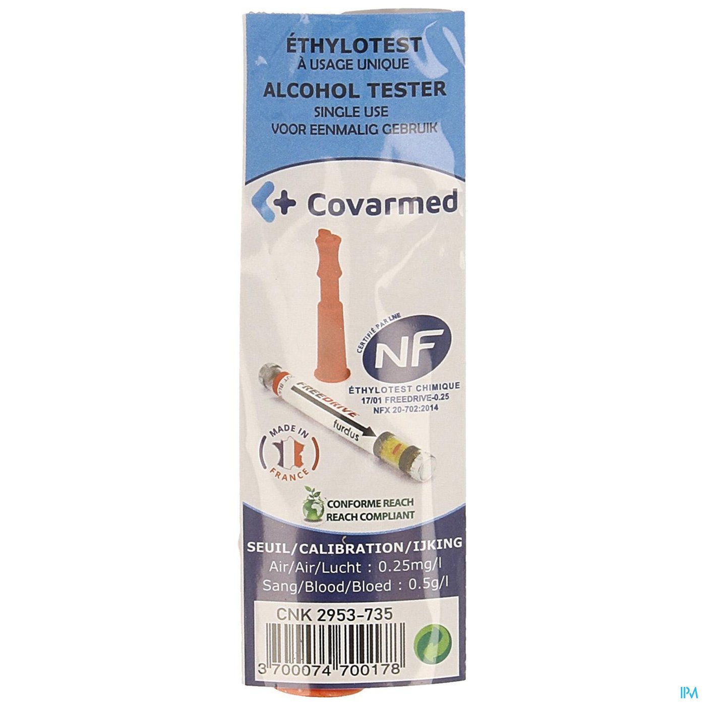 Alcohol Test Eenmalig Gebruik packshot