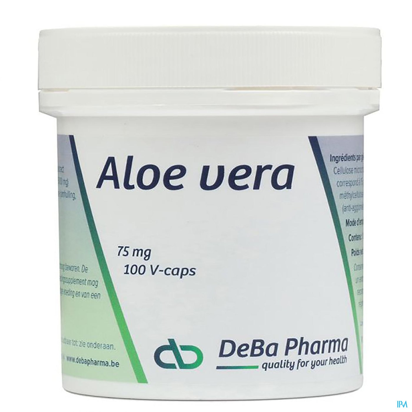 Aloe Vera 200:1 V-caps 100x75mg Deba packshot