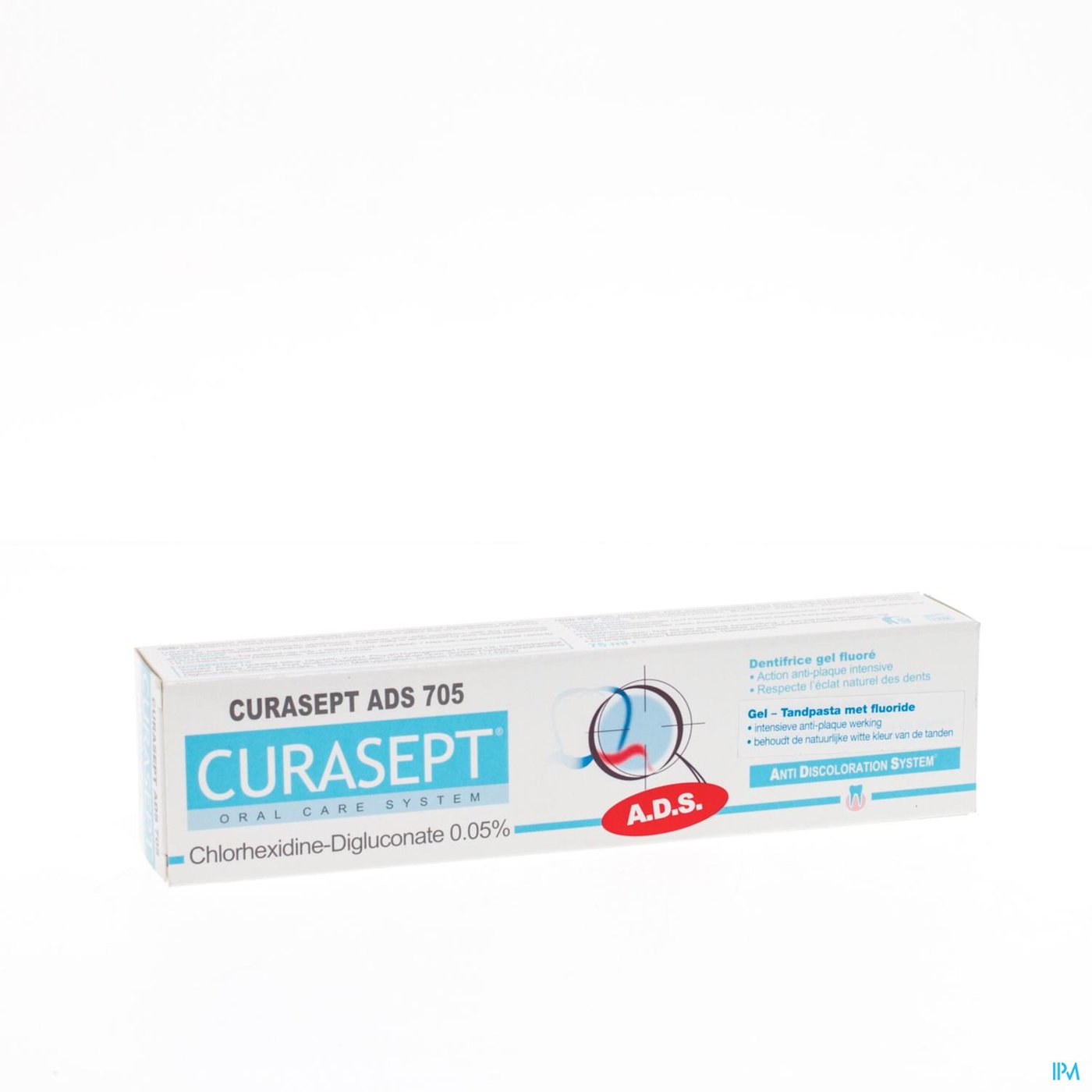 Curasept Tandp Gel Fluoride 0,05% Tube 75ml packshot