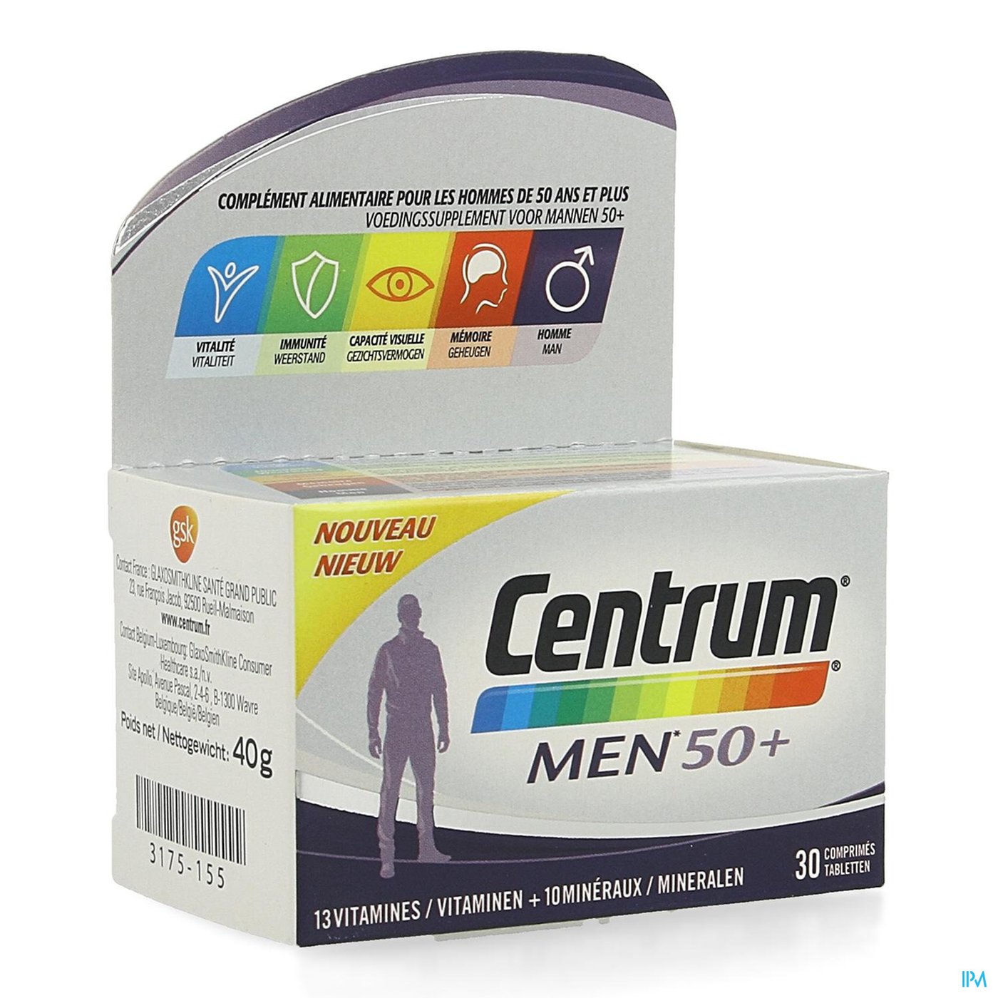 CENTRUM MEN 50+ 30 TABL packshot