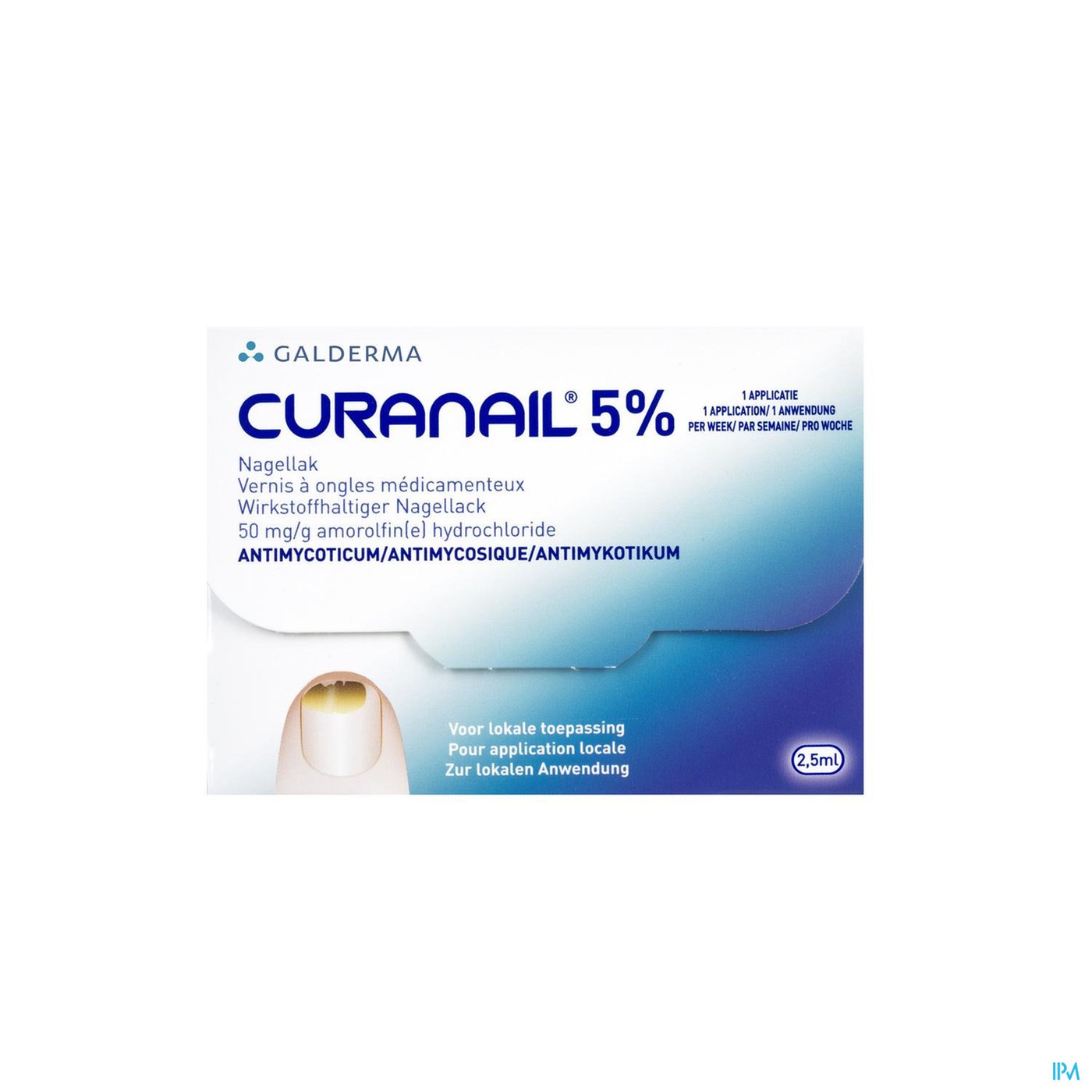 Curanail 5% Nagellak 2,5ml productshot