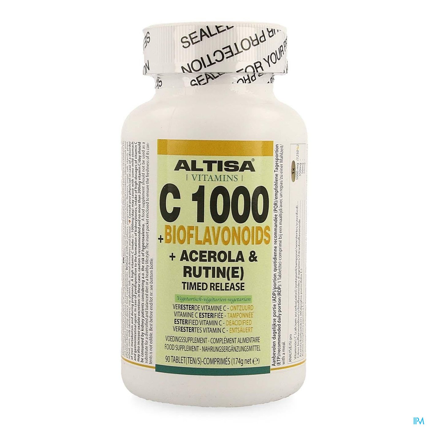 Altisa C 1000+bioflavonoid 350mg Cplx Tr Tabl 90 packshot