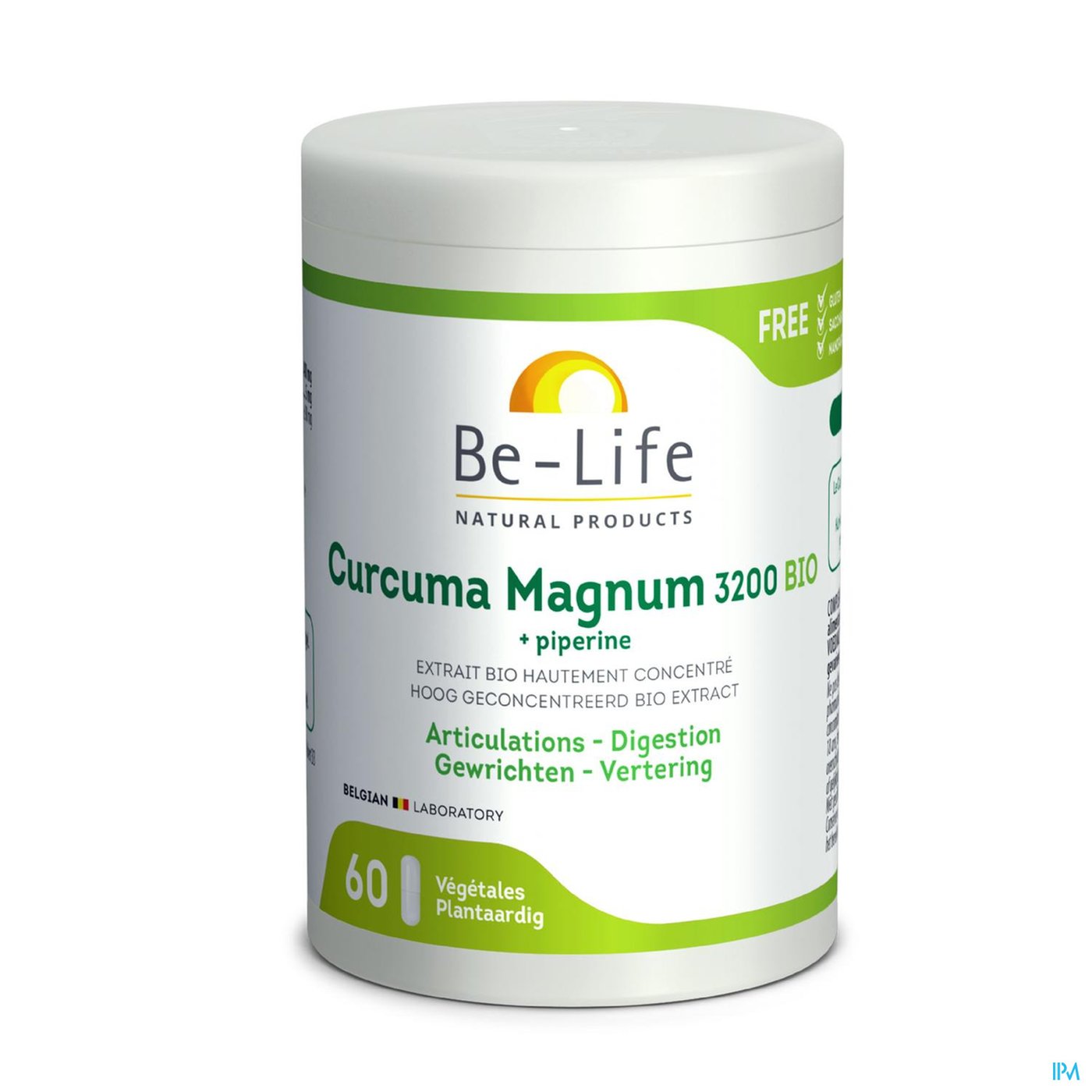 Curcuma Magnum 3200 Be Life Bio Pot Caps 60 packshot