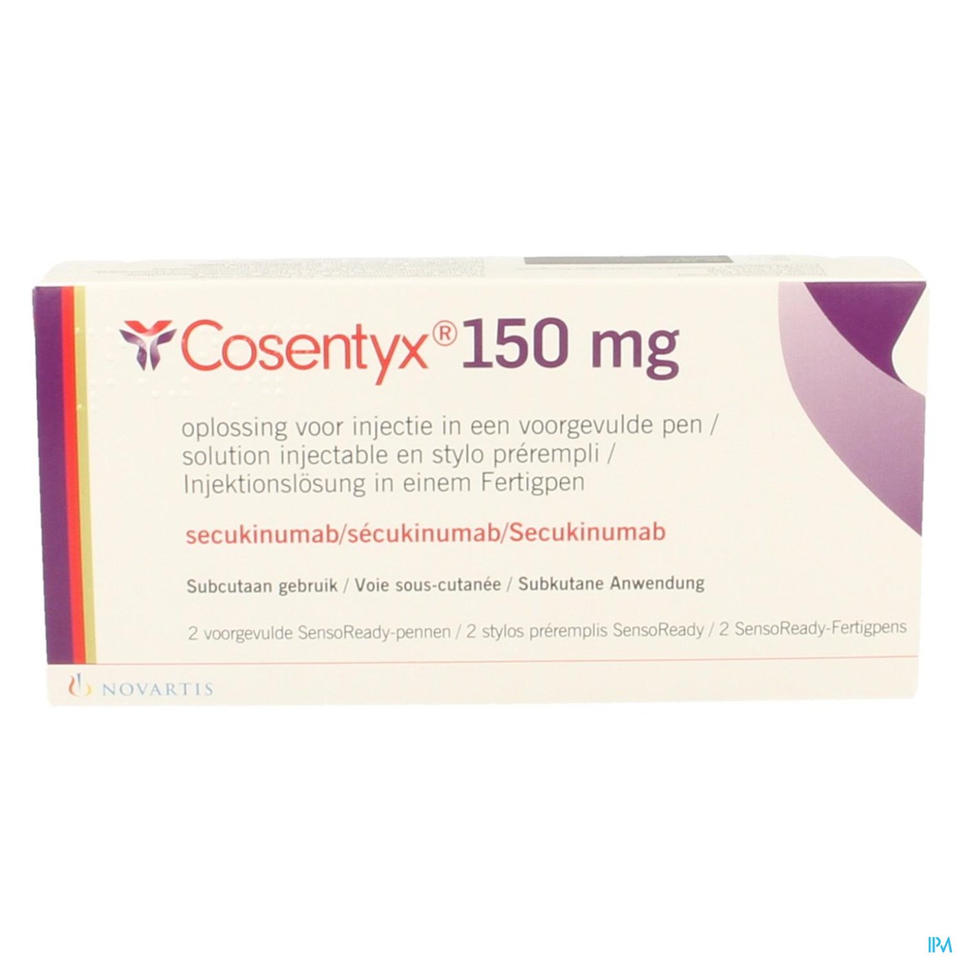 Cosentyx 150mg/ml Opl Inj Voorgev.pen 2 X 1ml packshot