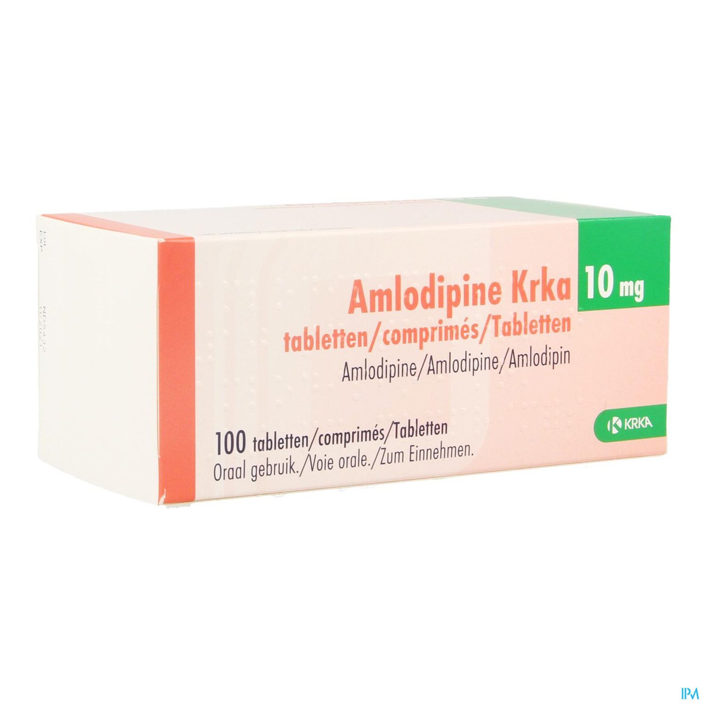 Amlodipine Krka 10mg Comp 100 X 10mg packshot