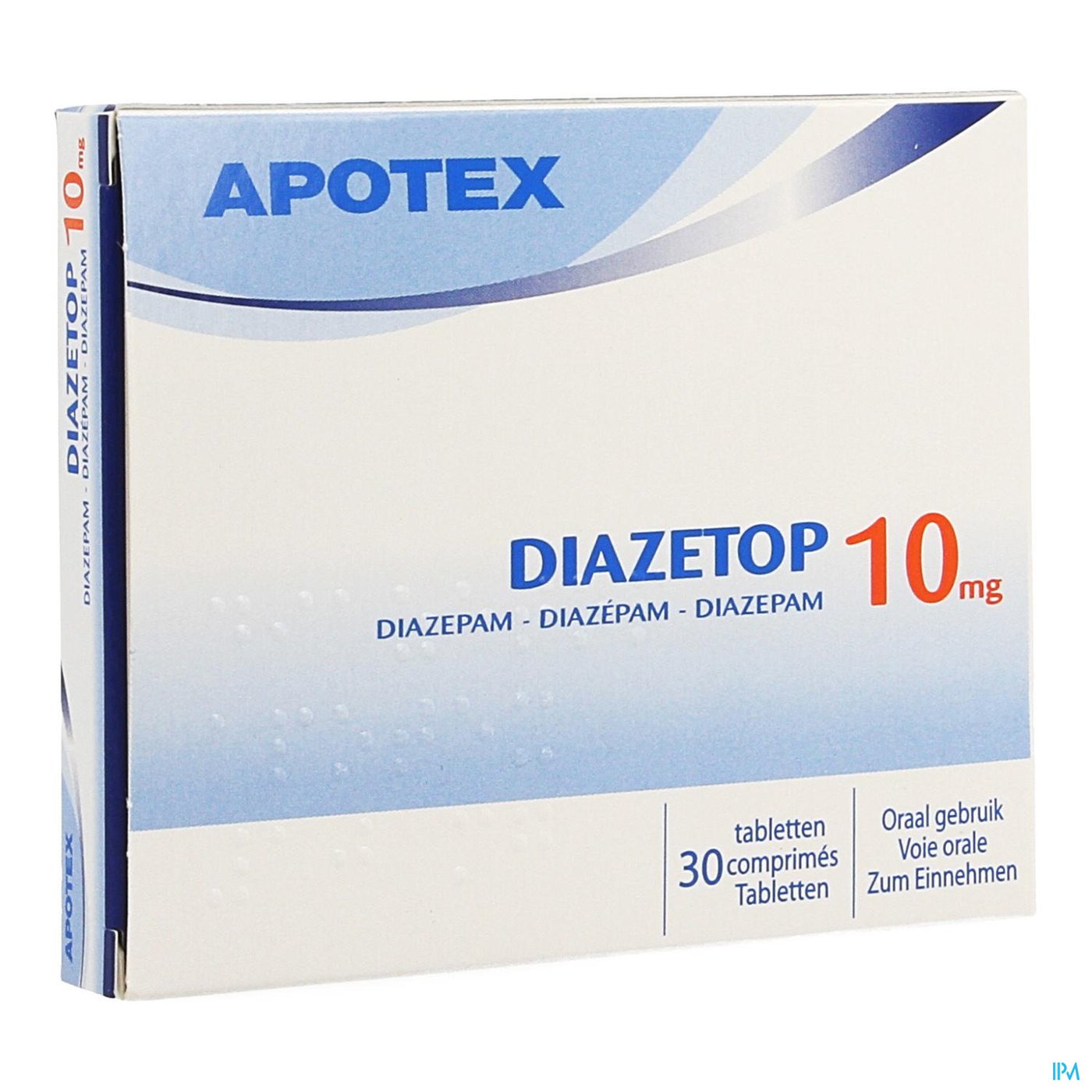 Diazetop 10mg Comp 30 X 10mg packshot