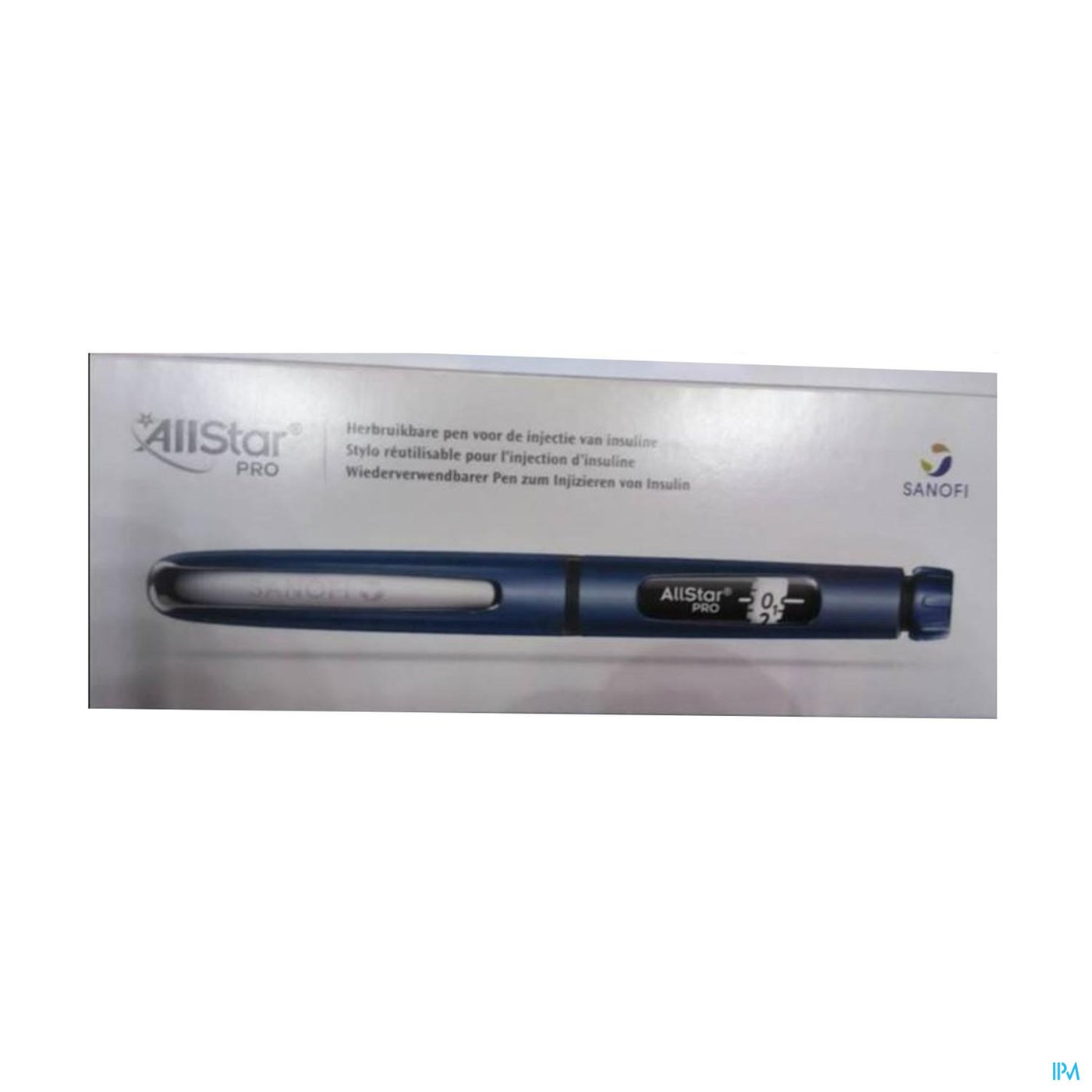 Allstar Pro Injectie Pen Herbruik.insuline Blauw 1 packshot