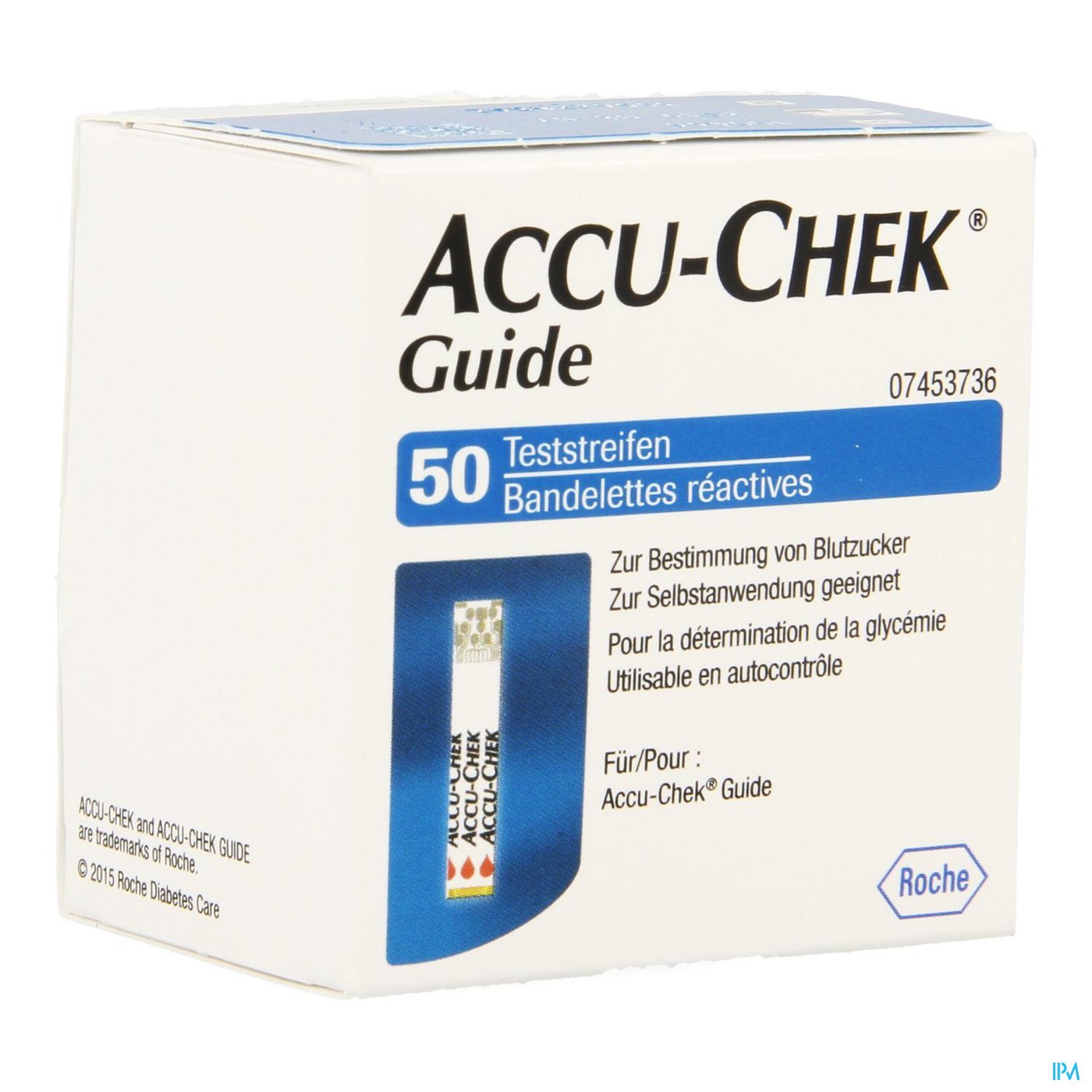 Accu Chek Guide Tests 50 Strips packshot