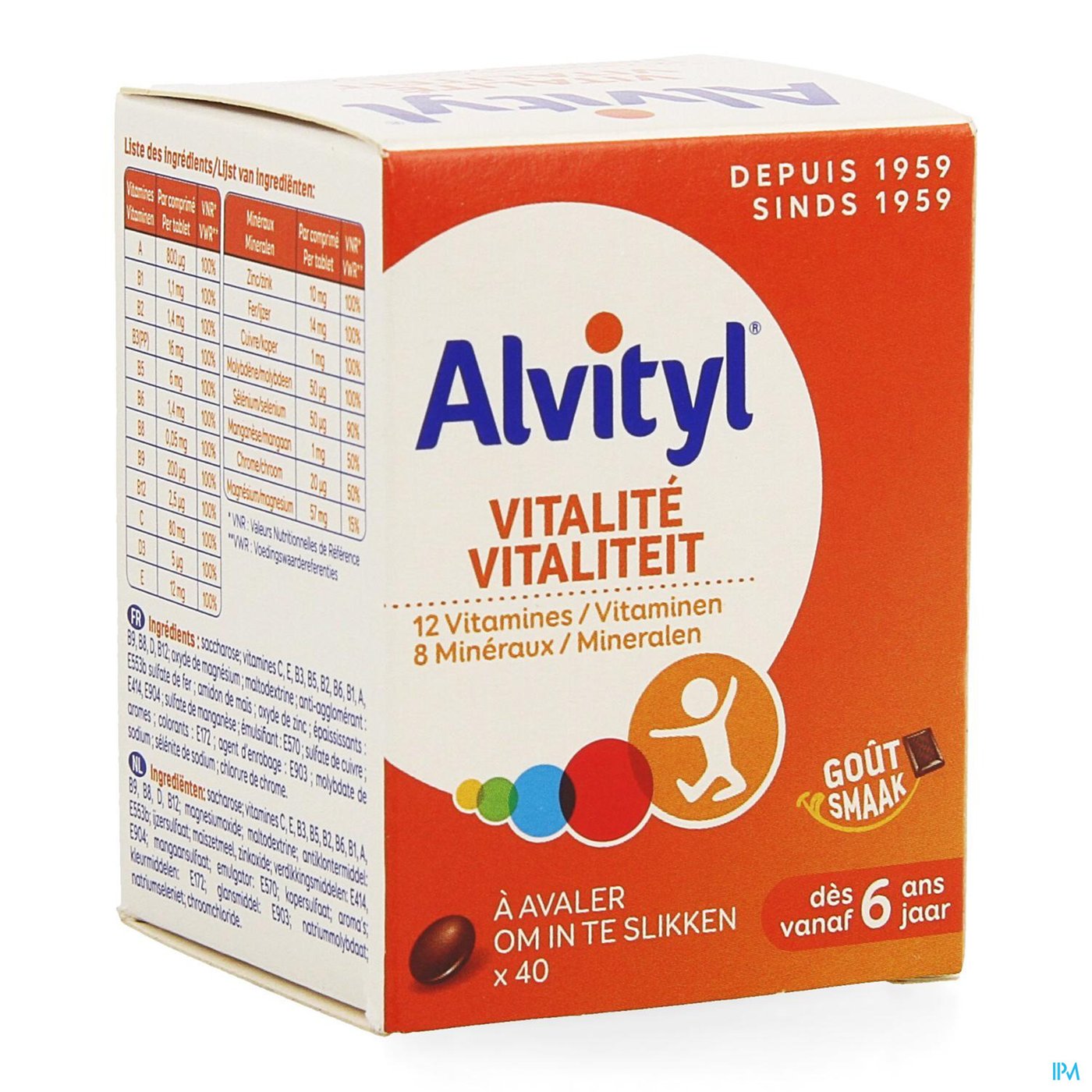 Alvityl Vitaliteit Tabl 40 packshot