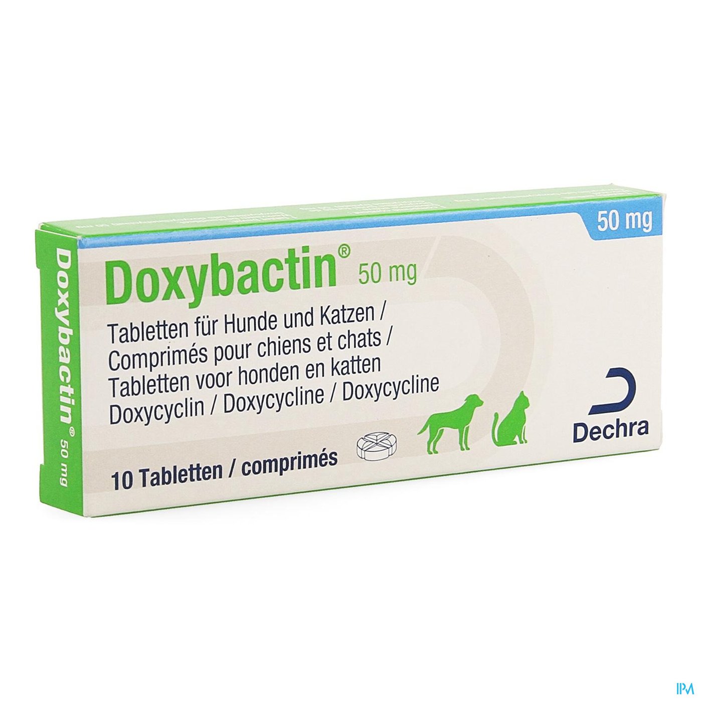 Doxybactin Honden Katten 50mg Comp 10 packshot