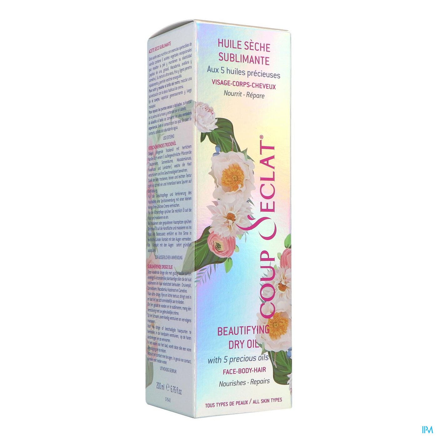 Coup D'eclat Droge Olie Gelaat Lichaam Haar 200ml packshot