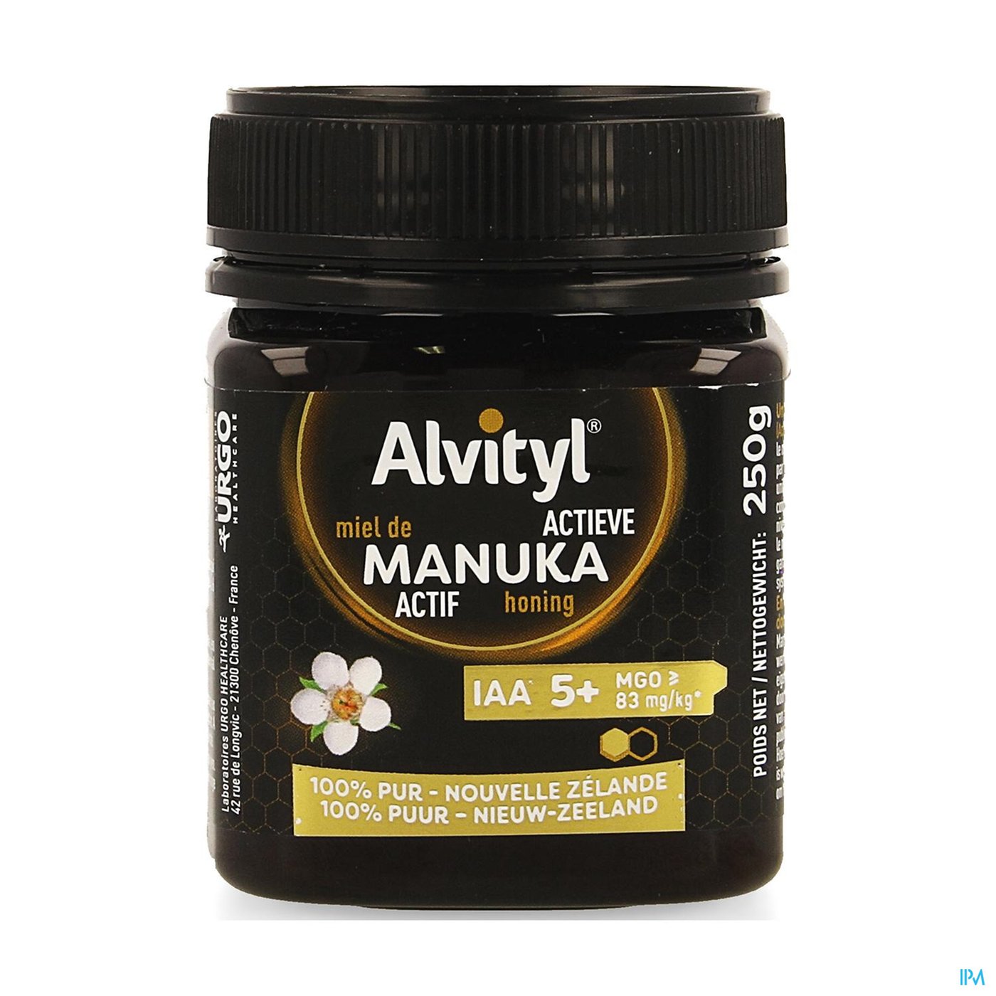 Alvityl Manuka Honey Iaa5+ 250g packshot
