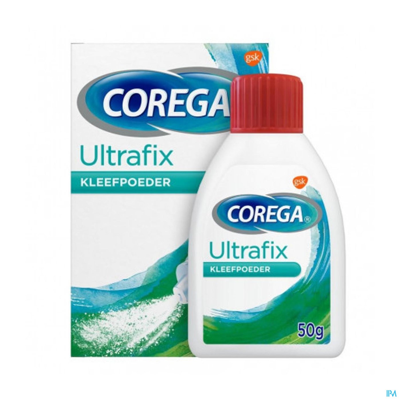 Corega Ultrafix Kleefpoeder Nf 50g packshot