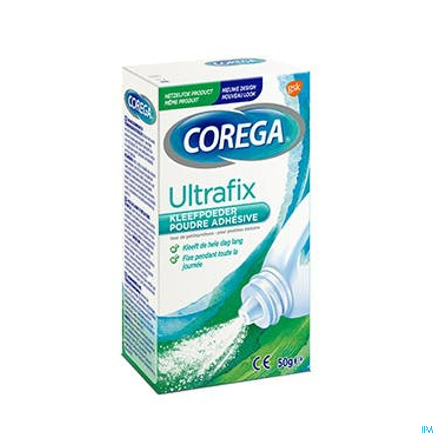 Corega Ultrafix Kleefpoeder Nf 50g packshot