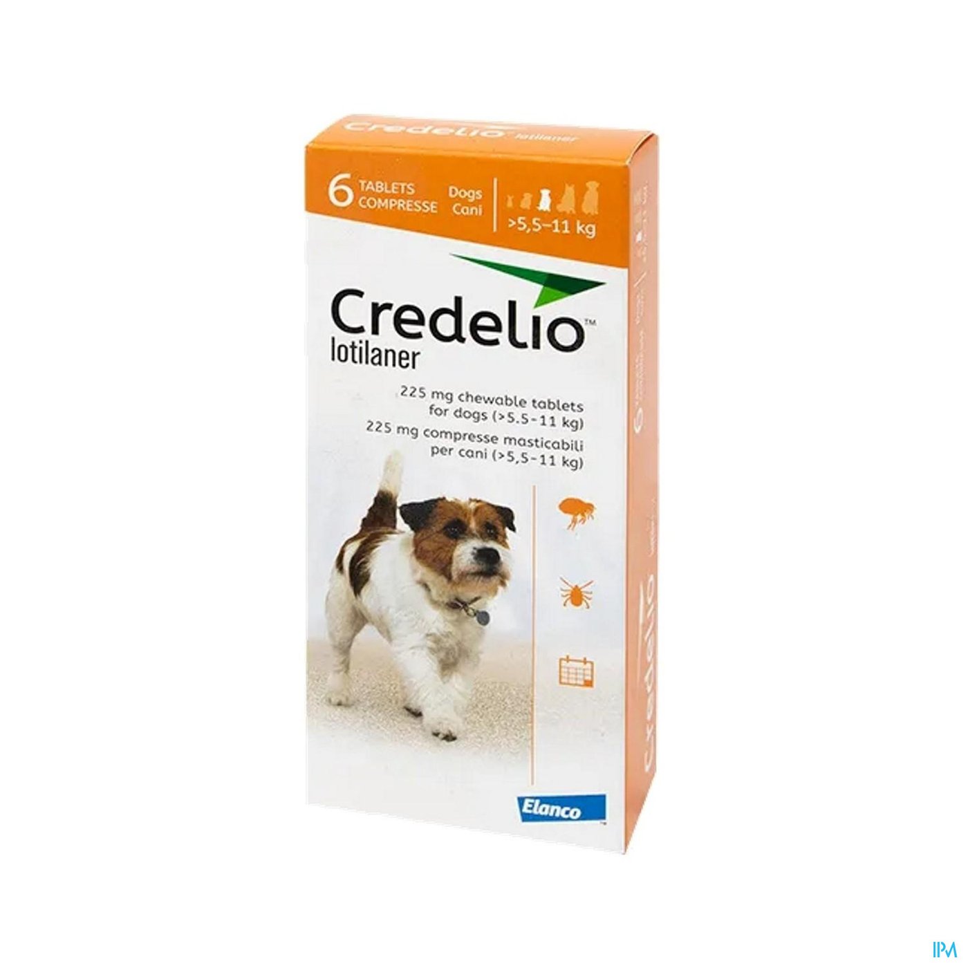 Credelio Plus 225,00mg/ 8,44mg Hond Kauwtabl 6 packshot